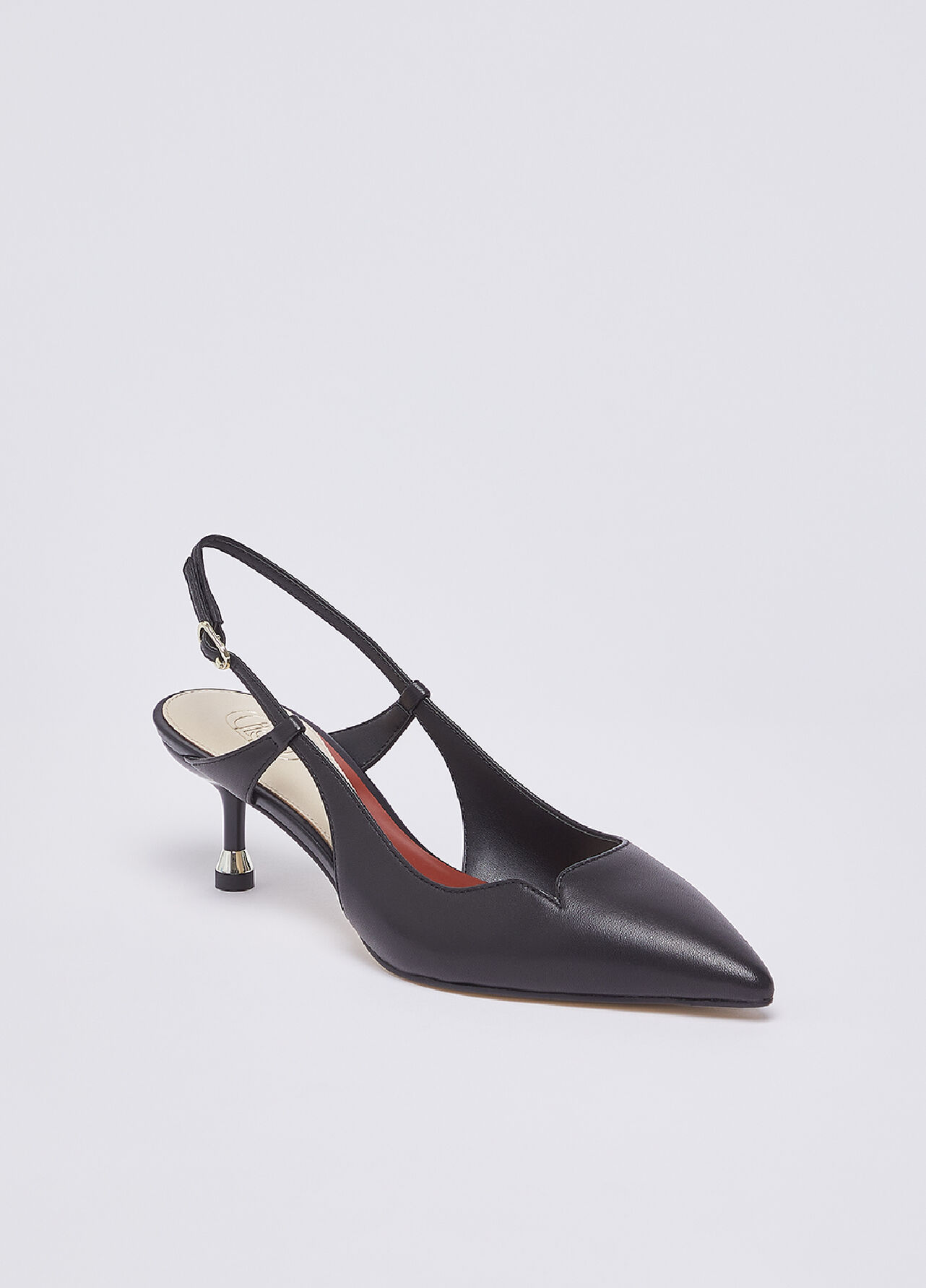 Slingback in nappa - BLACK