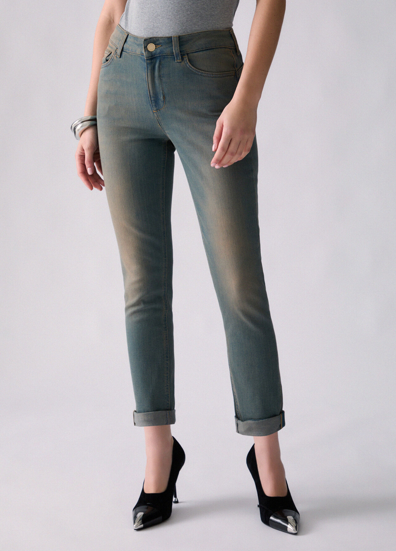 Jeans skinny cropped Amazing Fit - BLUE DENIM