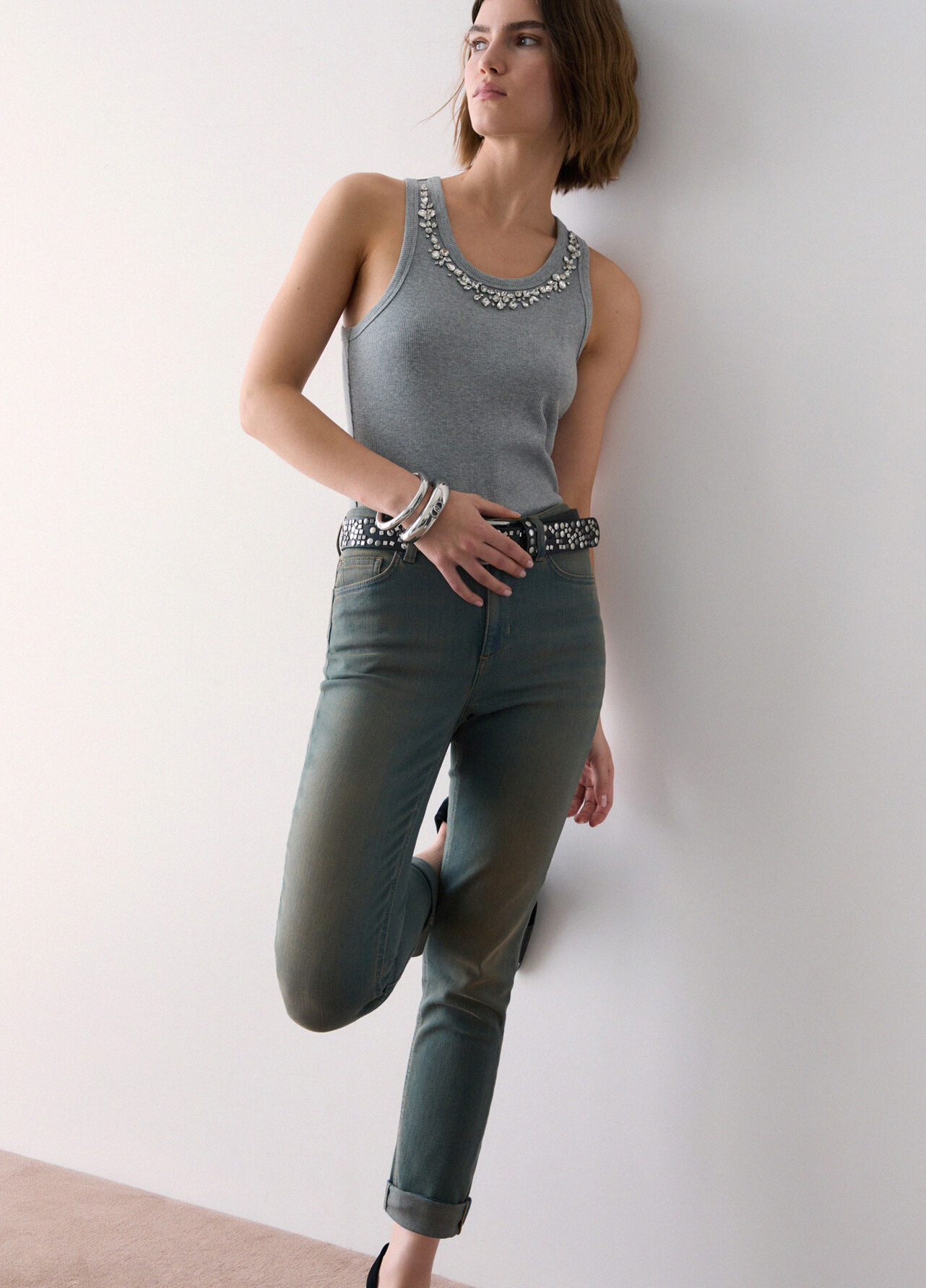Jeans skinny cropped Amazing Fit - BLUE DENIM