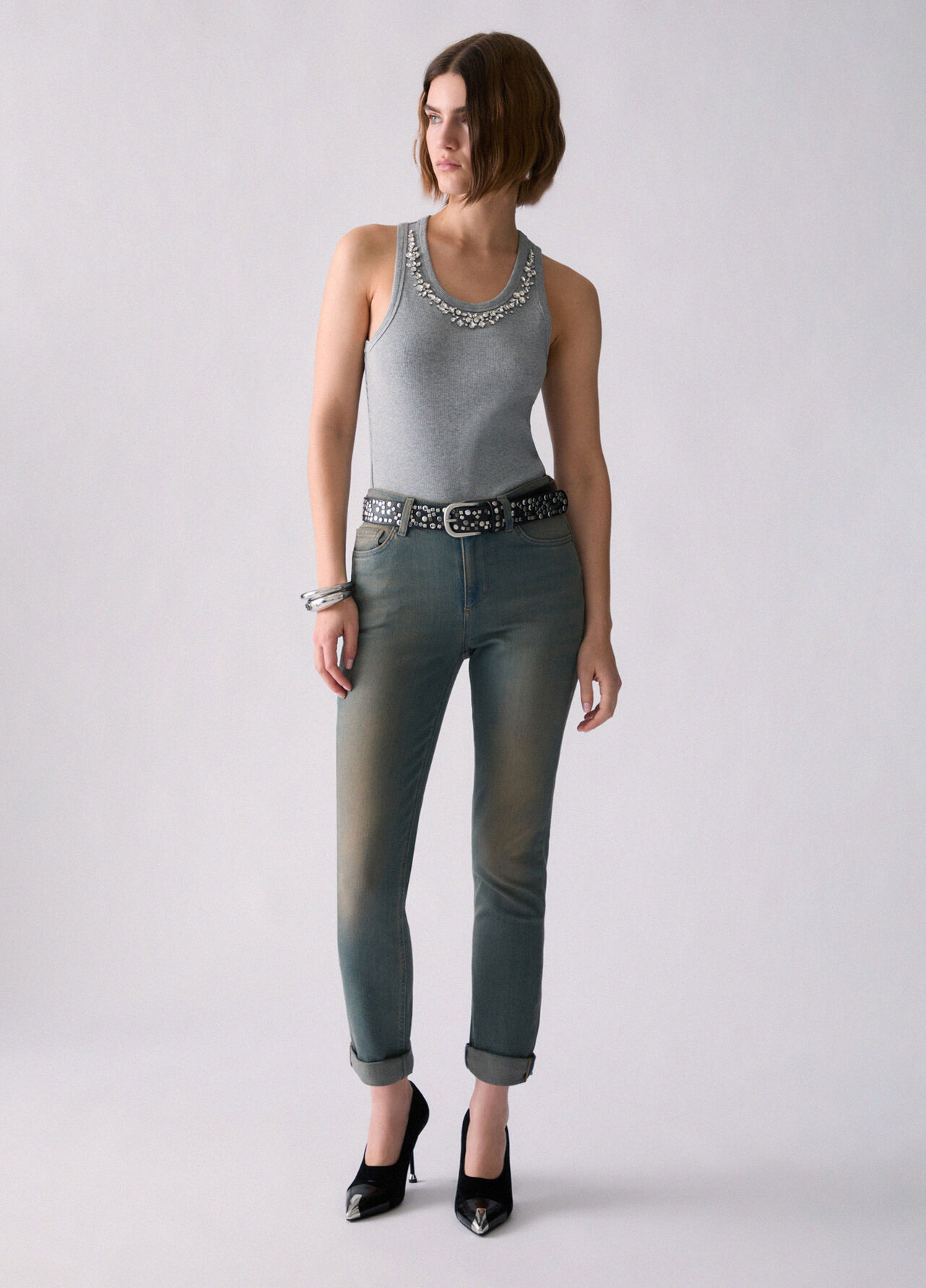 Jeans skinny cropped Amazing Fit - BLUE DENIM
