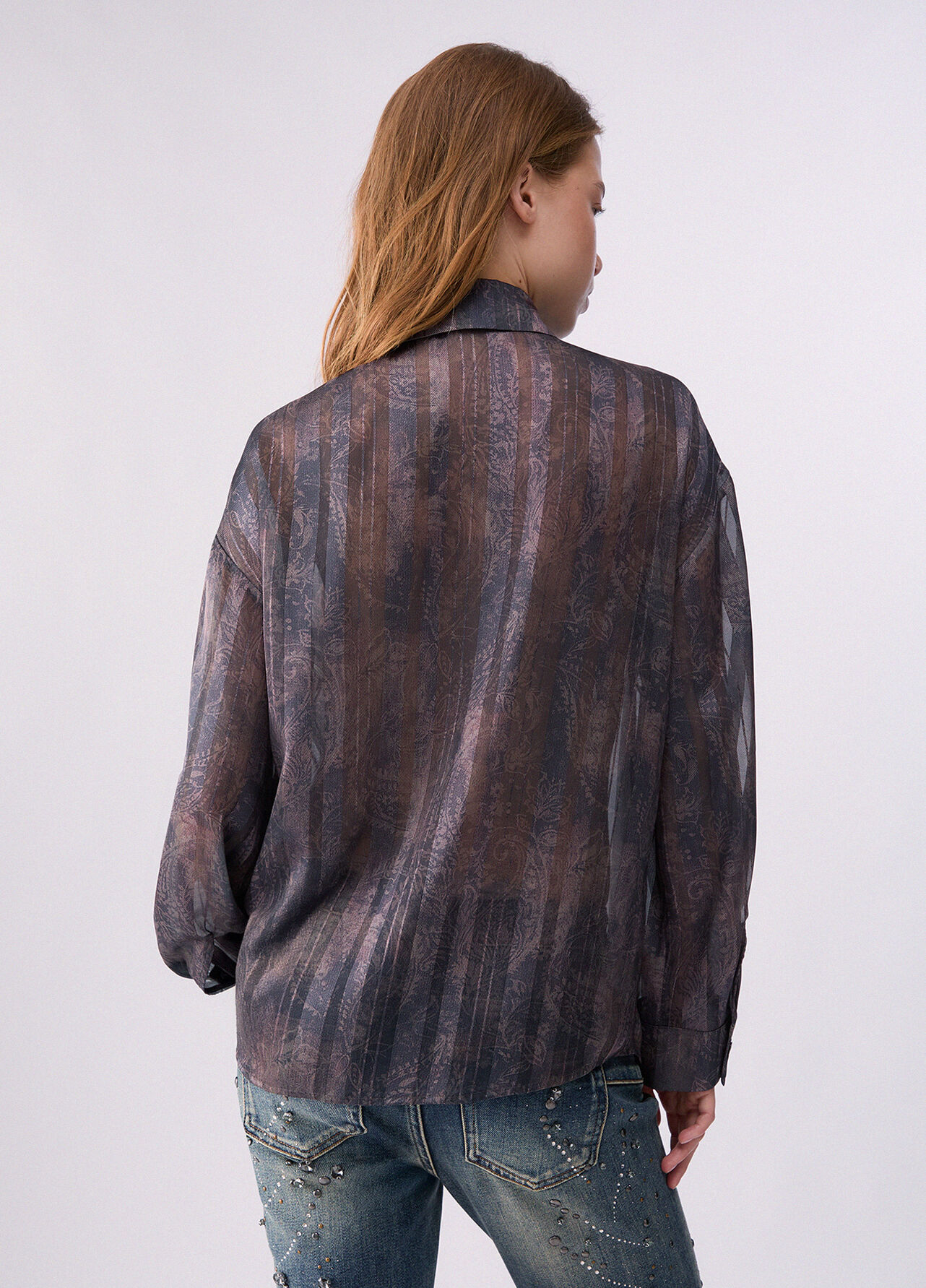 Camicia con stampa digitale - BROWN