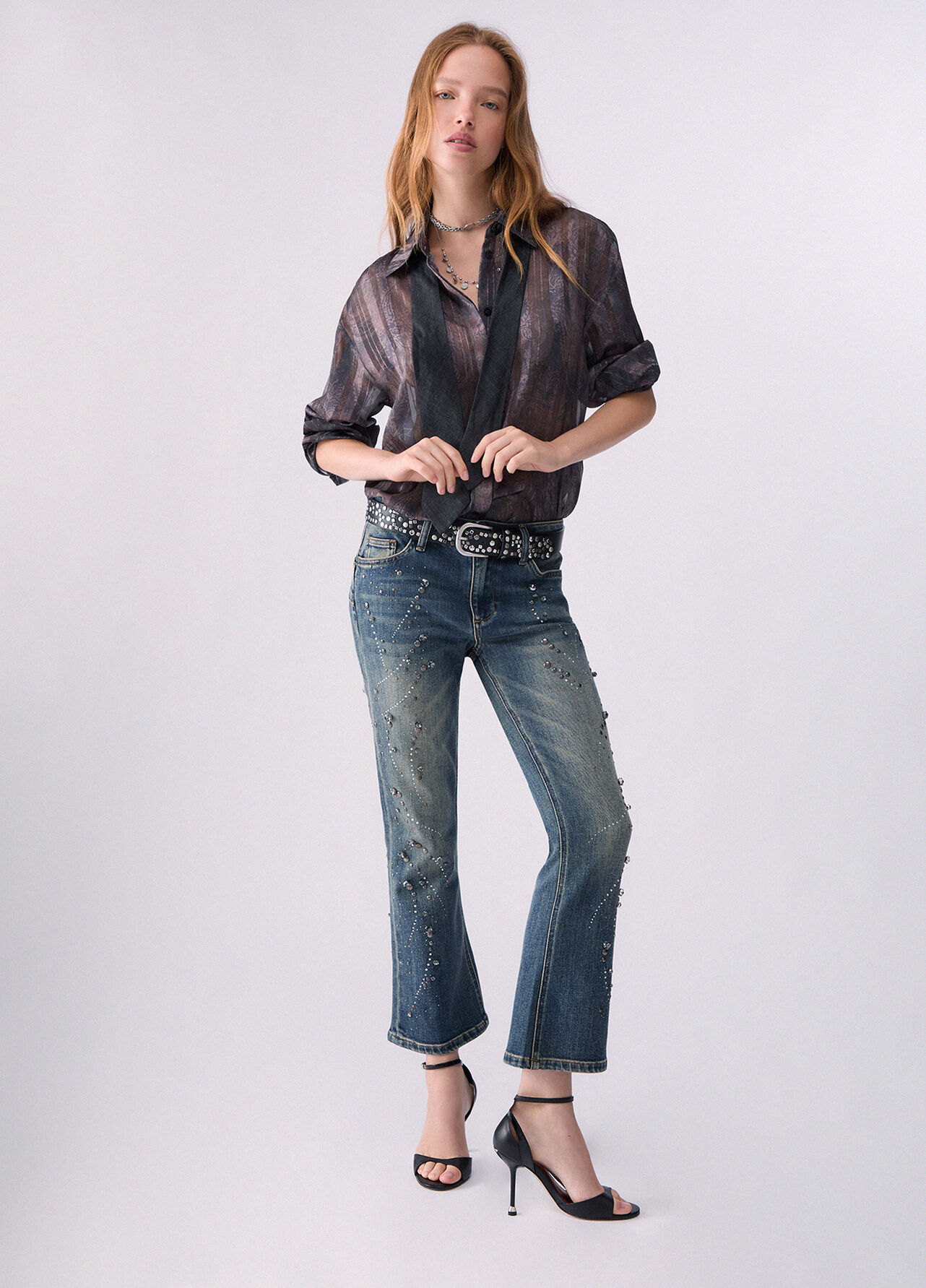 Camicia con stampa digitale - BROWN
