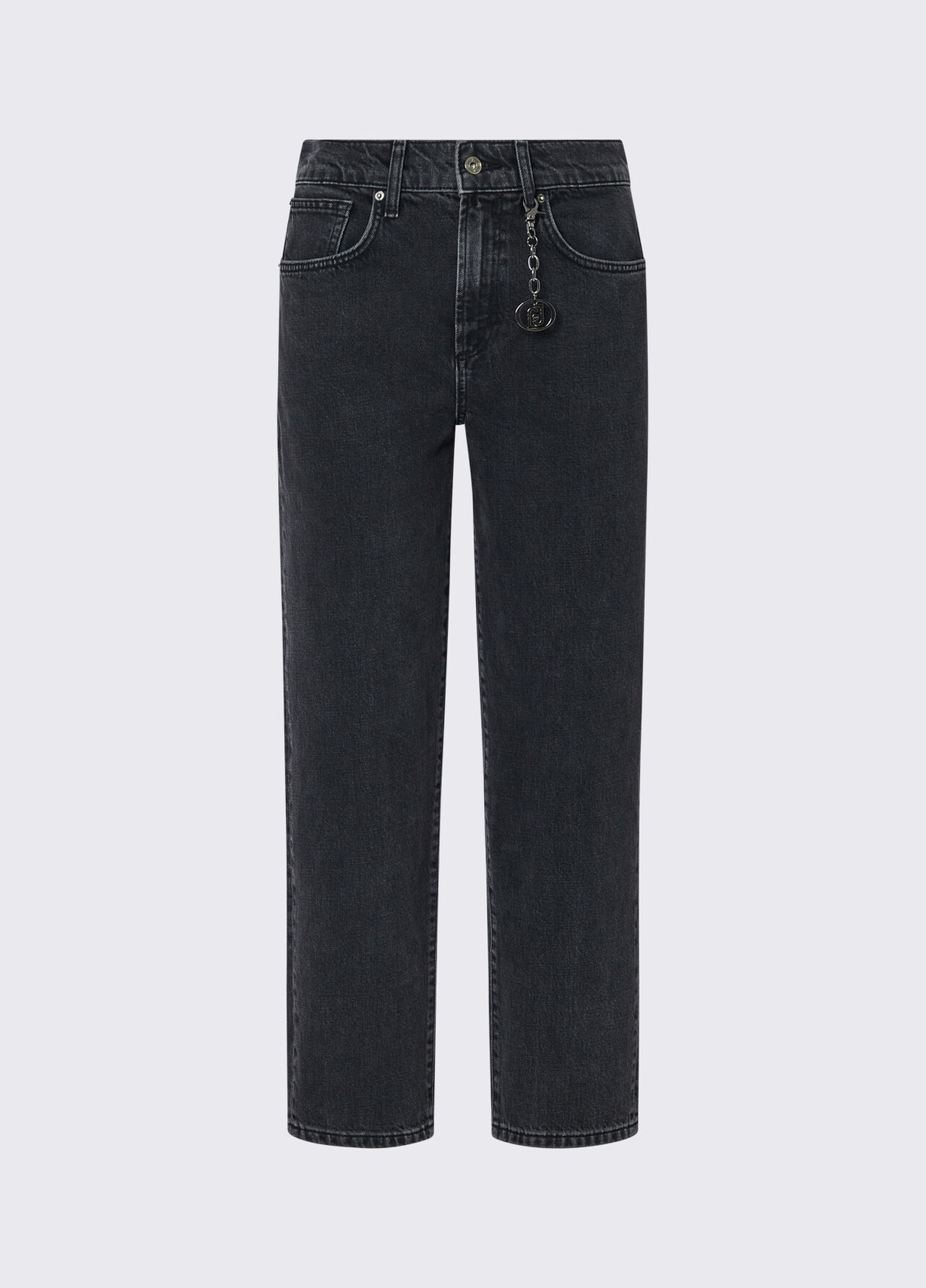 Jeans boy con strappi - BLACK DENIM