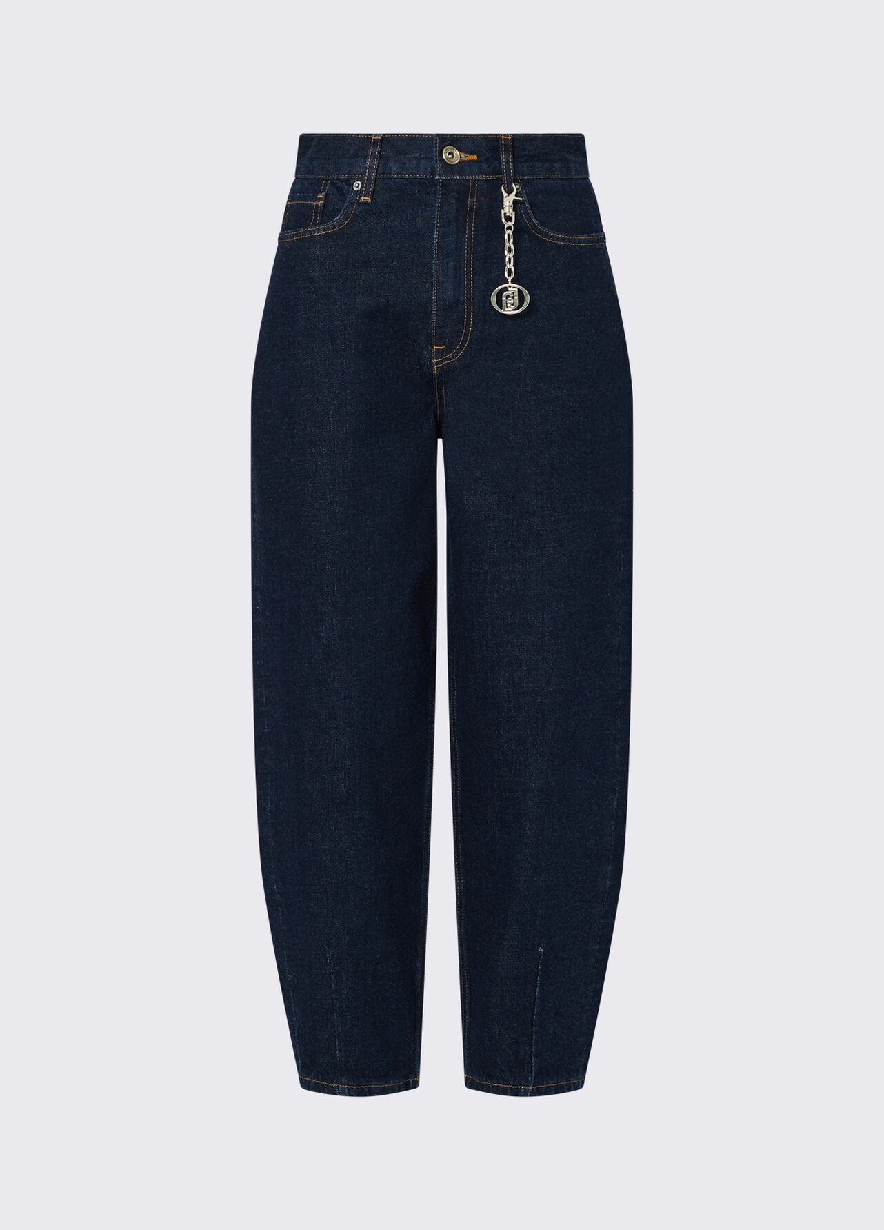 Jeans boyfriend a vita alta - BLUE DENIM