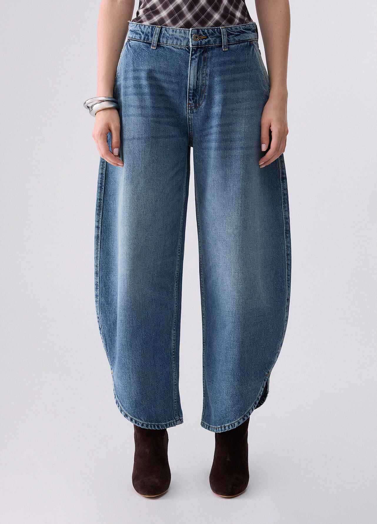 Jeans balloon - BLUE DENIM