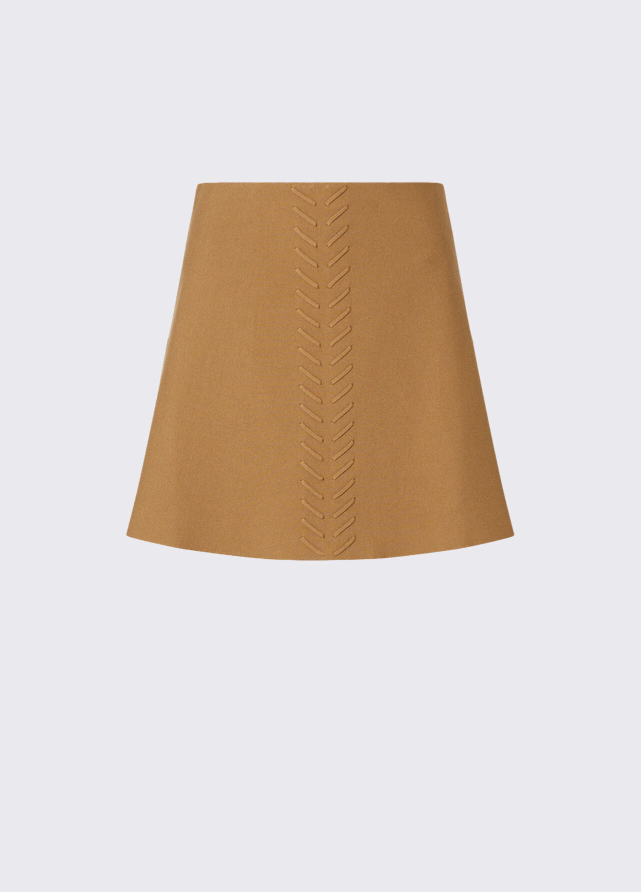 Minigonna con dettagli intrecciati - BEIGE