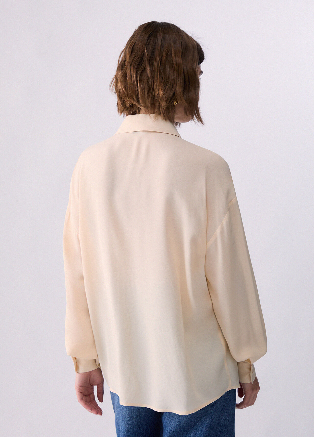 Camicia con fiocco - CREAM