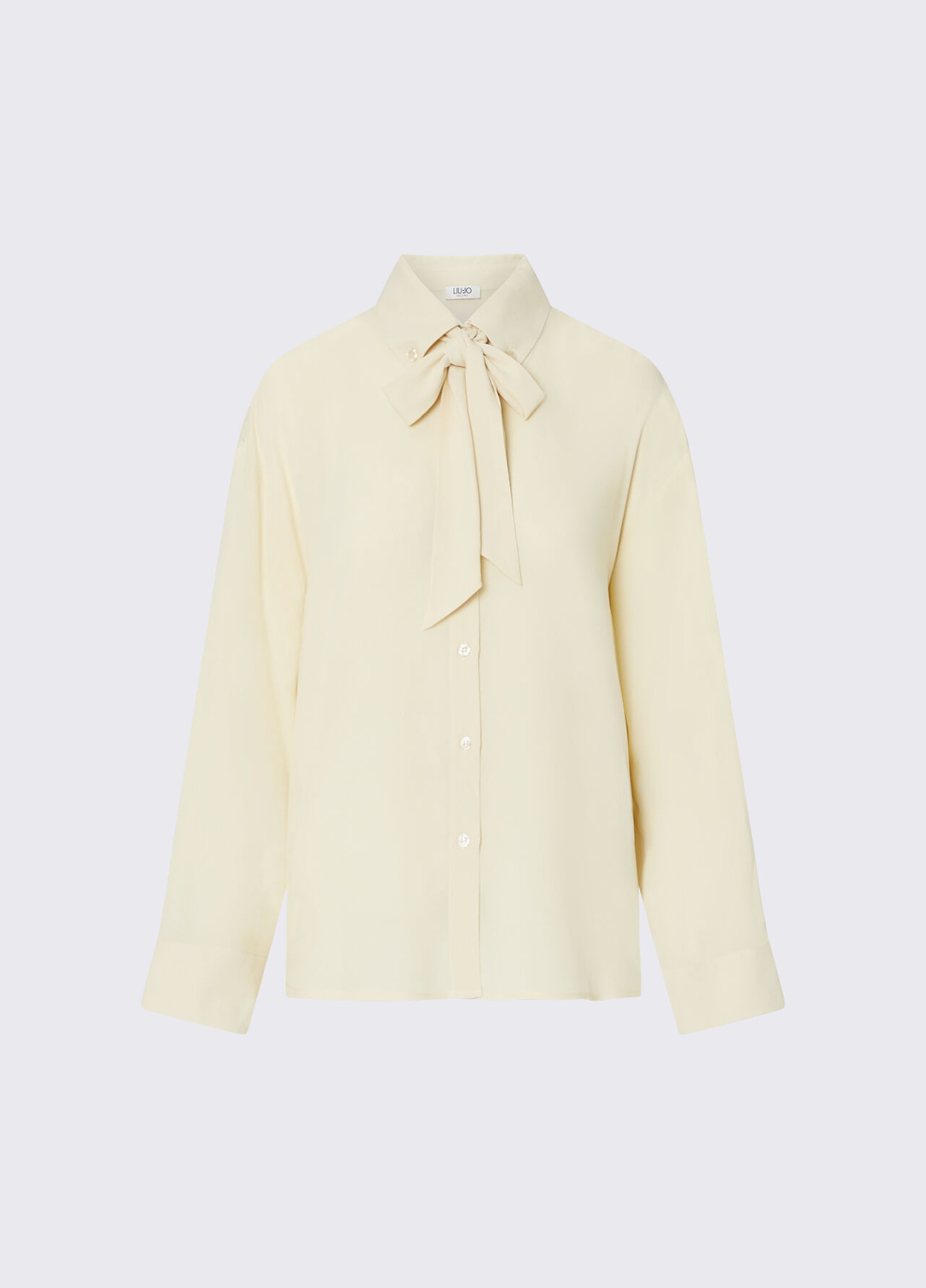 Camicia con fiocco - CREAM