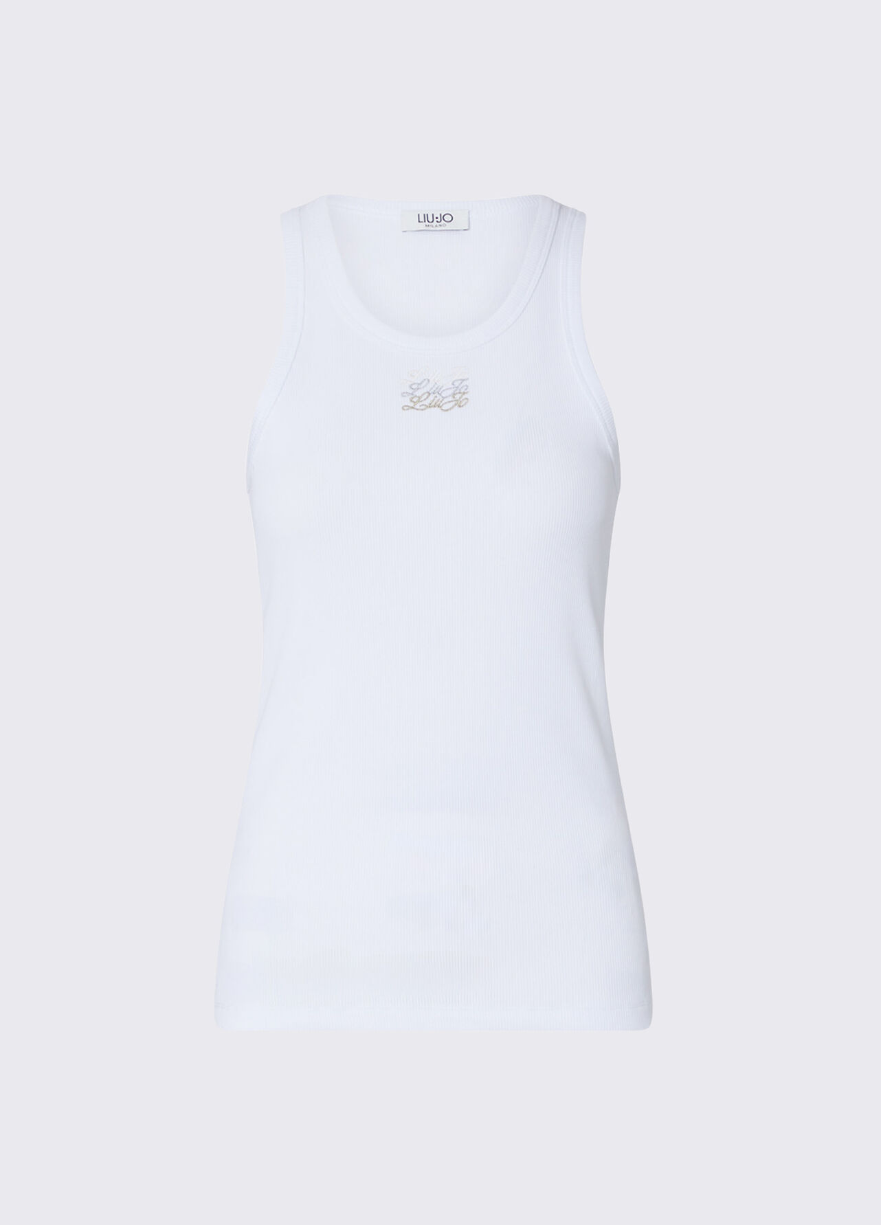 Top con logo - OPTIC WHITE