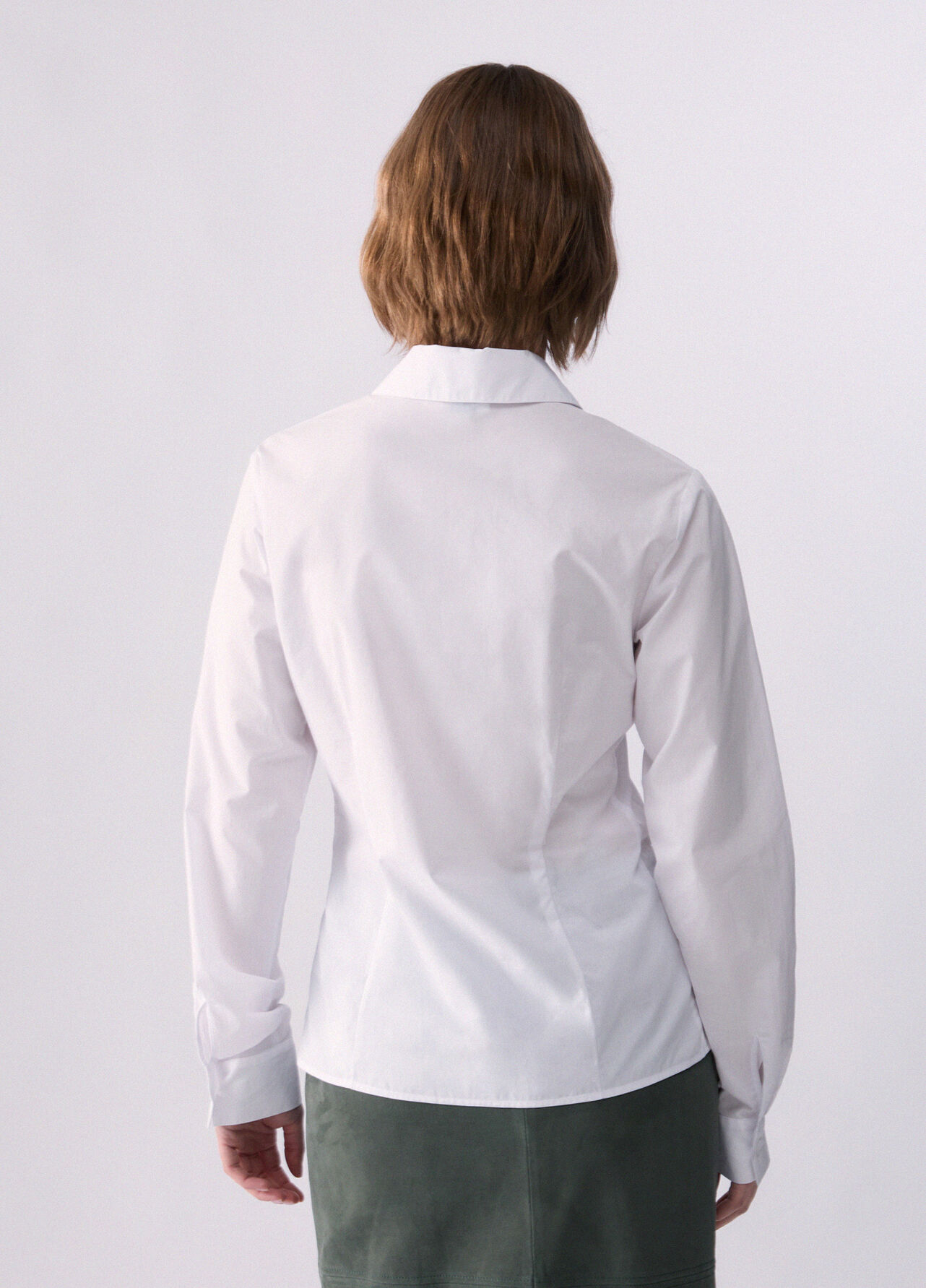 Camicia in popeline - WHITE