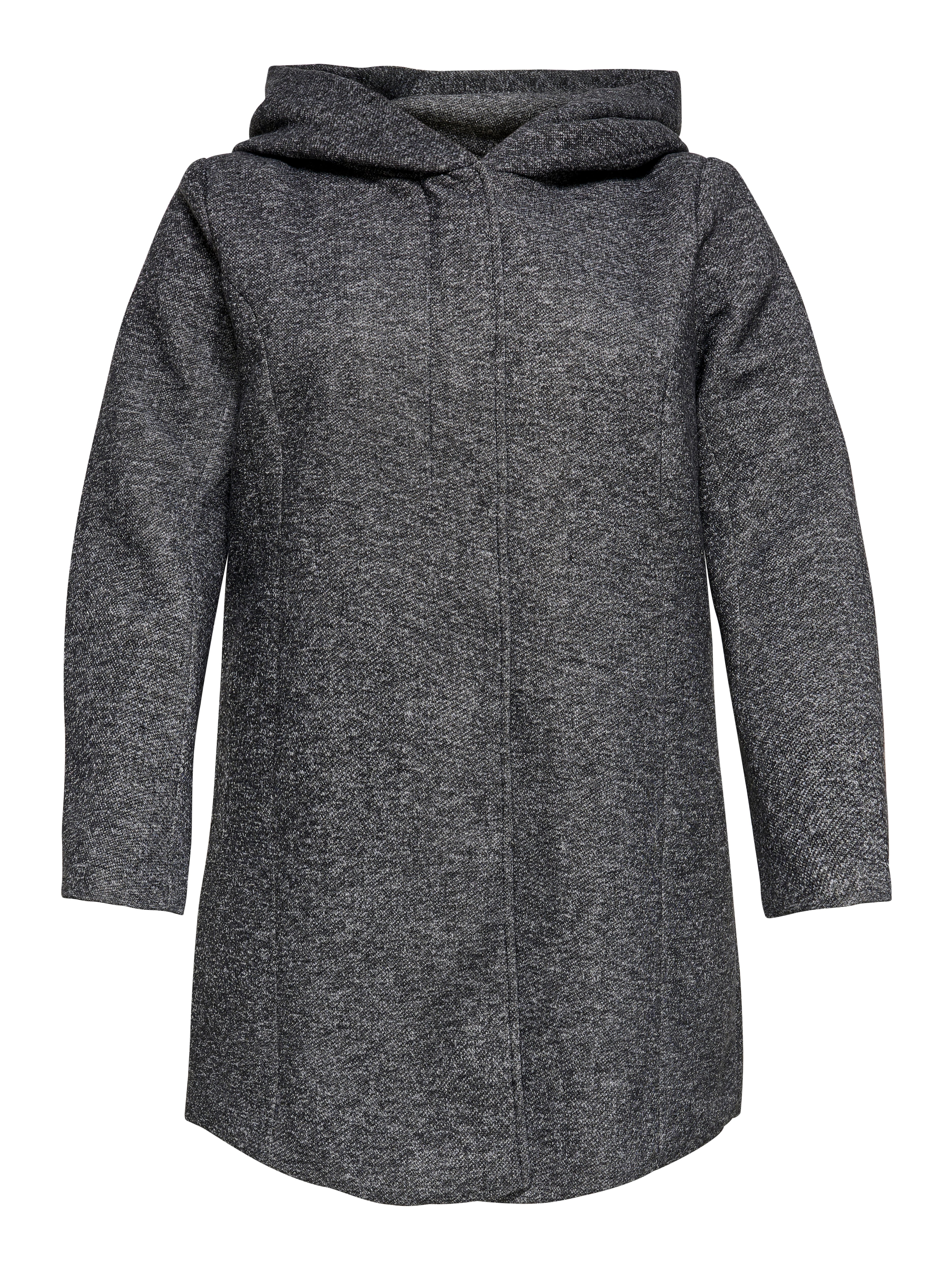 CARSEDONA Coat Dark Grey Melange