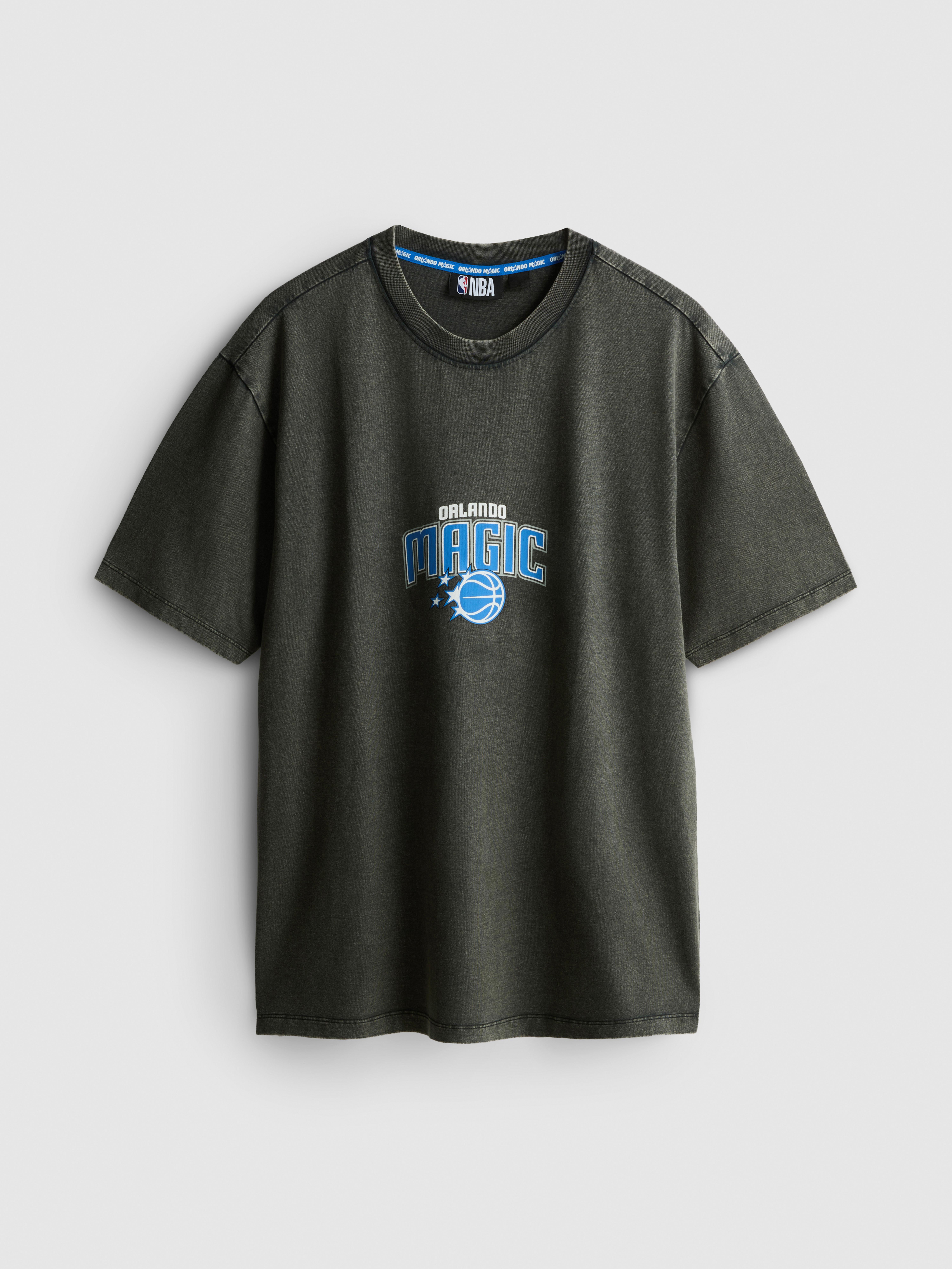 NBA Orlando Magic Pure Cotton Graphic T-Shirt - Charcoal