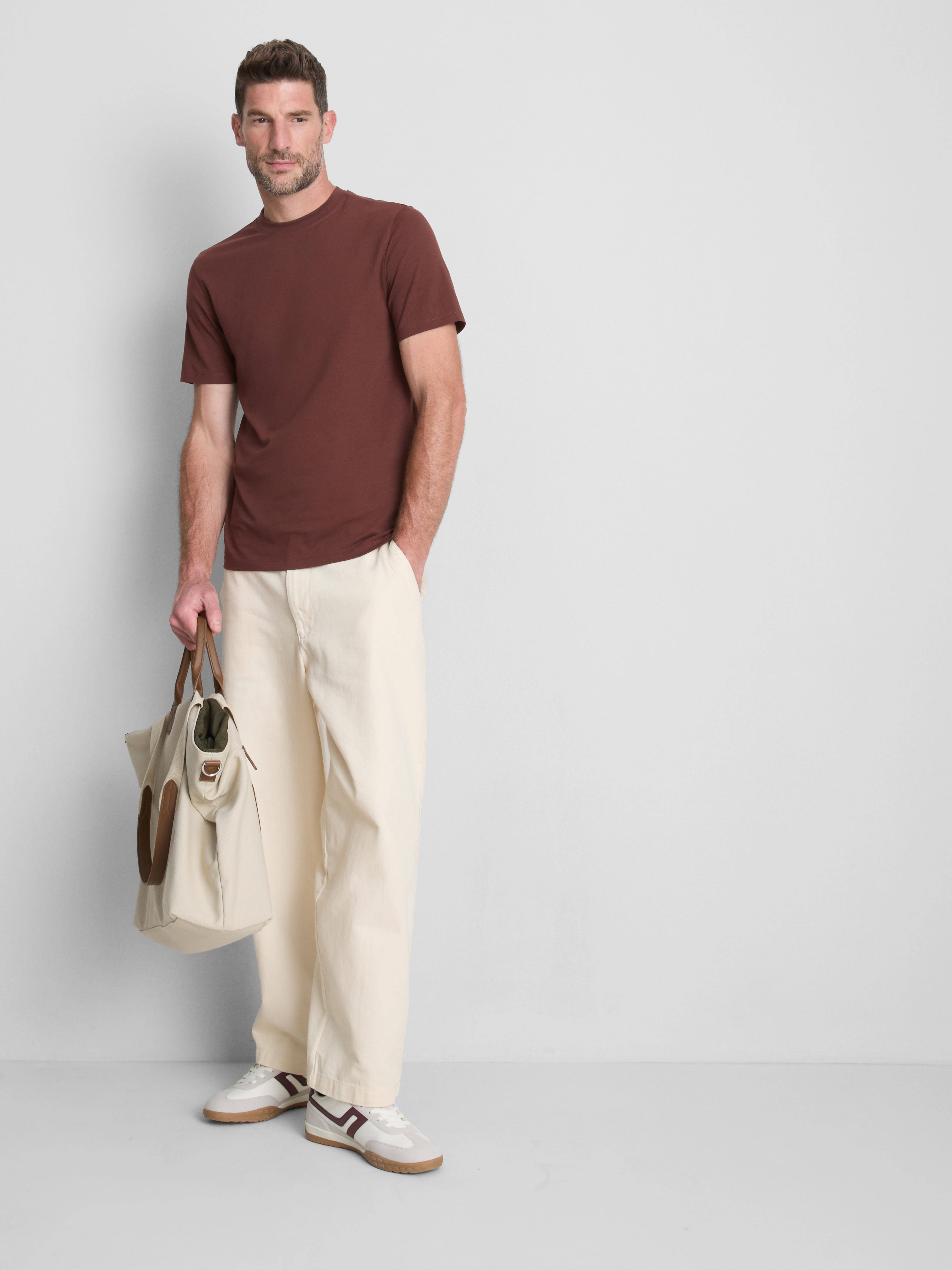Slim-Fit LYCRA® T-Shirt - Burnt Orange