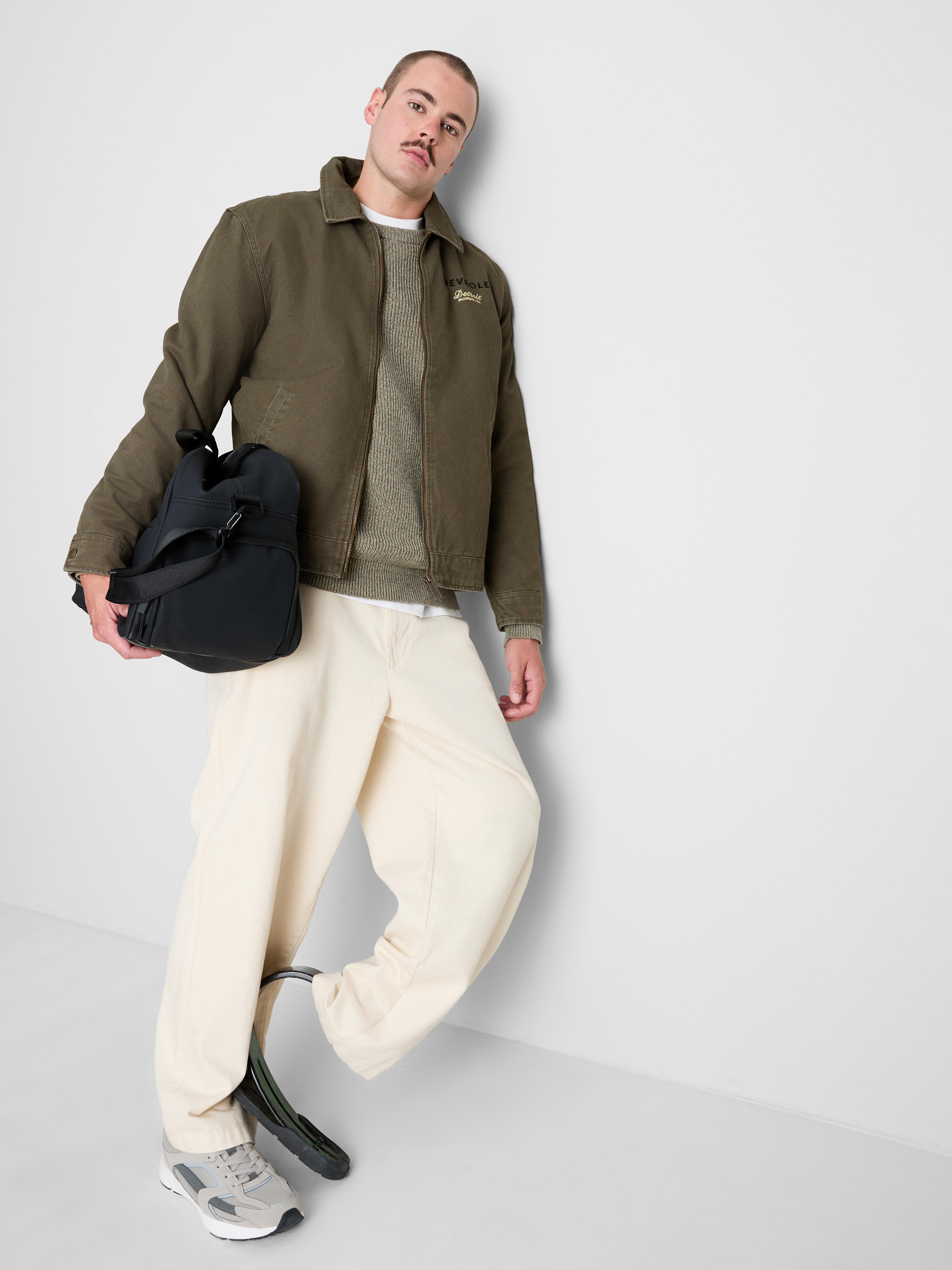 Chevrolet Pure Cotton Zip Jacket - Olive