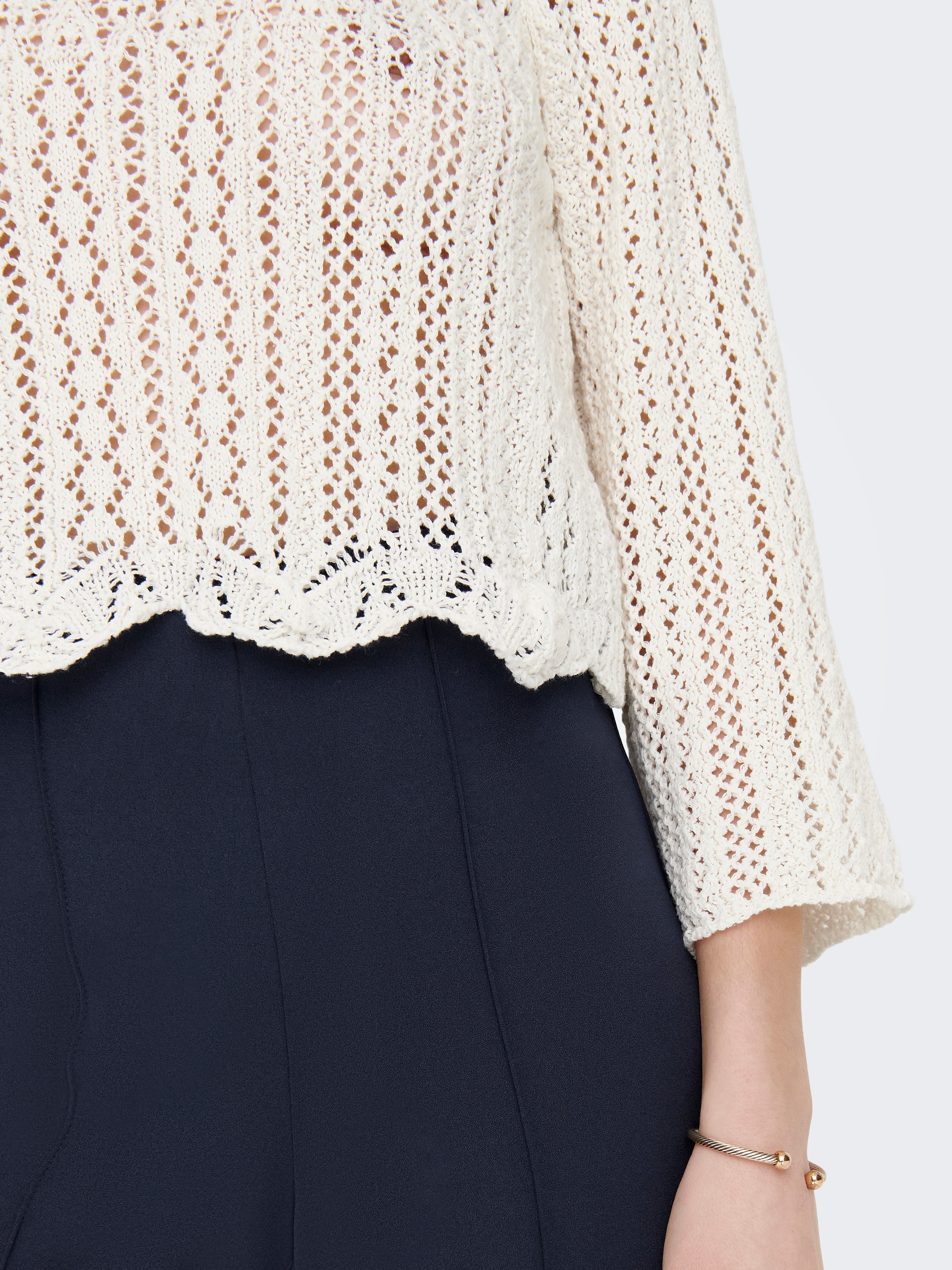 ONLNOLA Knitted pullover Cloud Dancer
