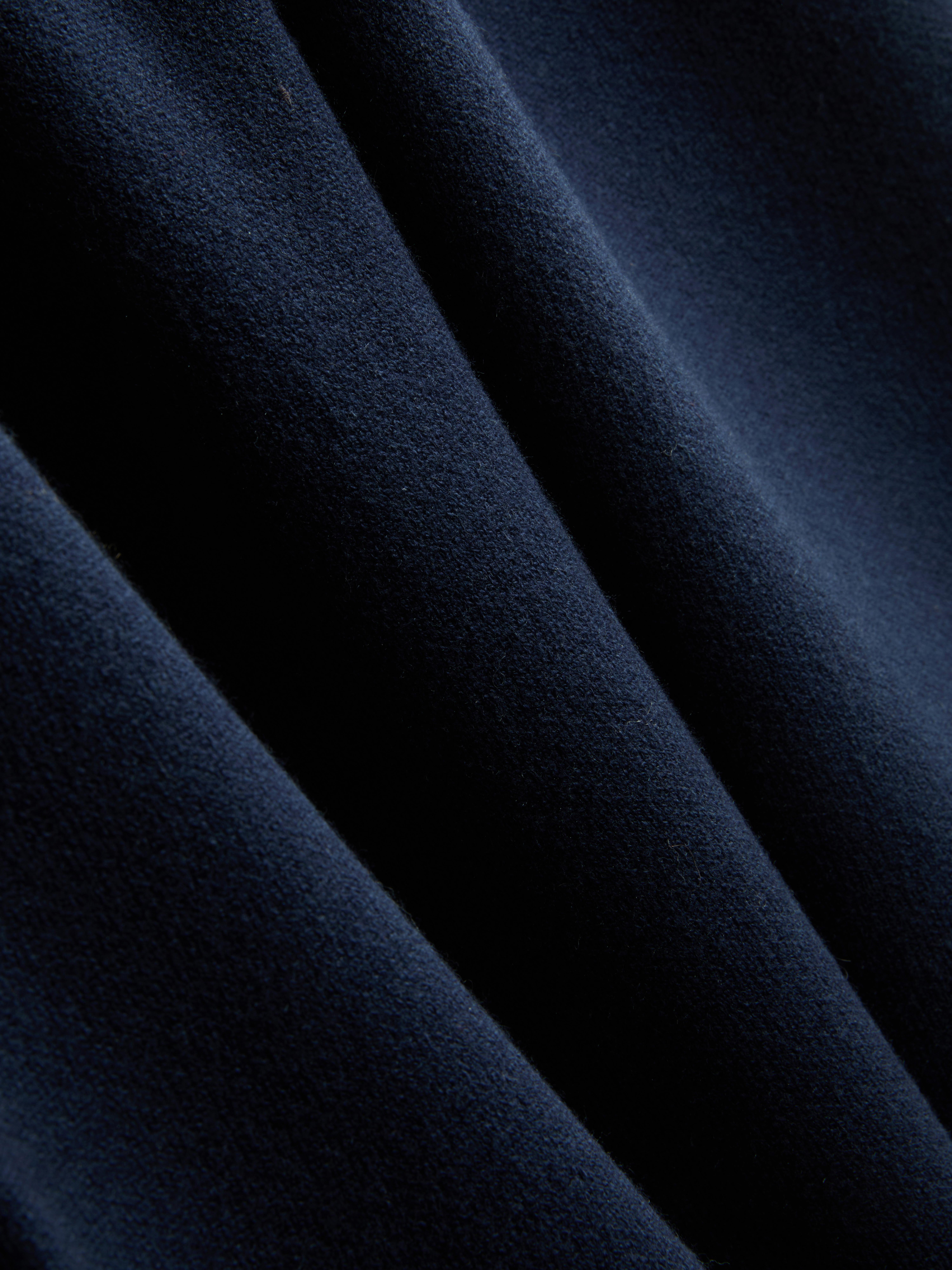 Compact Knit Wide Leg Leggings - Navy