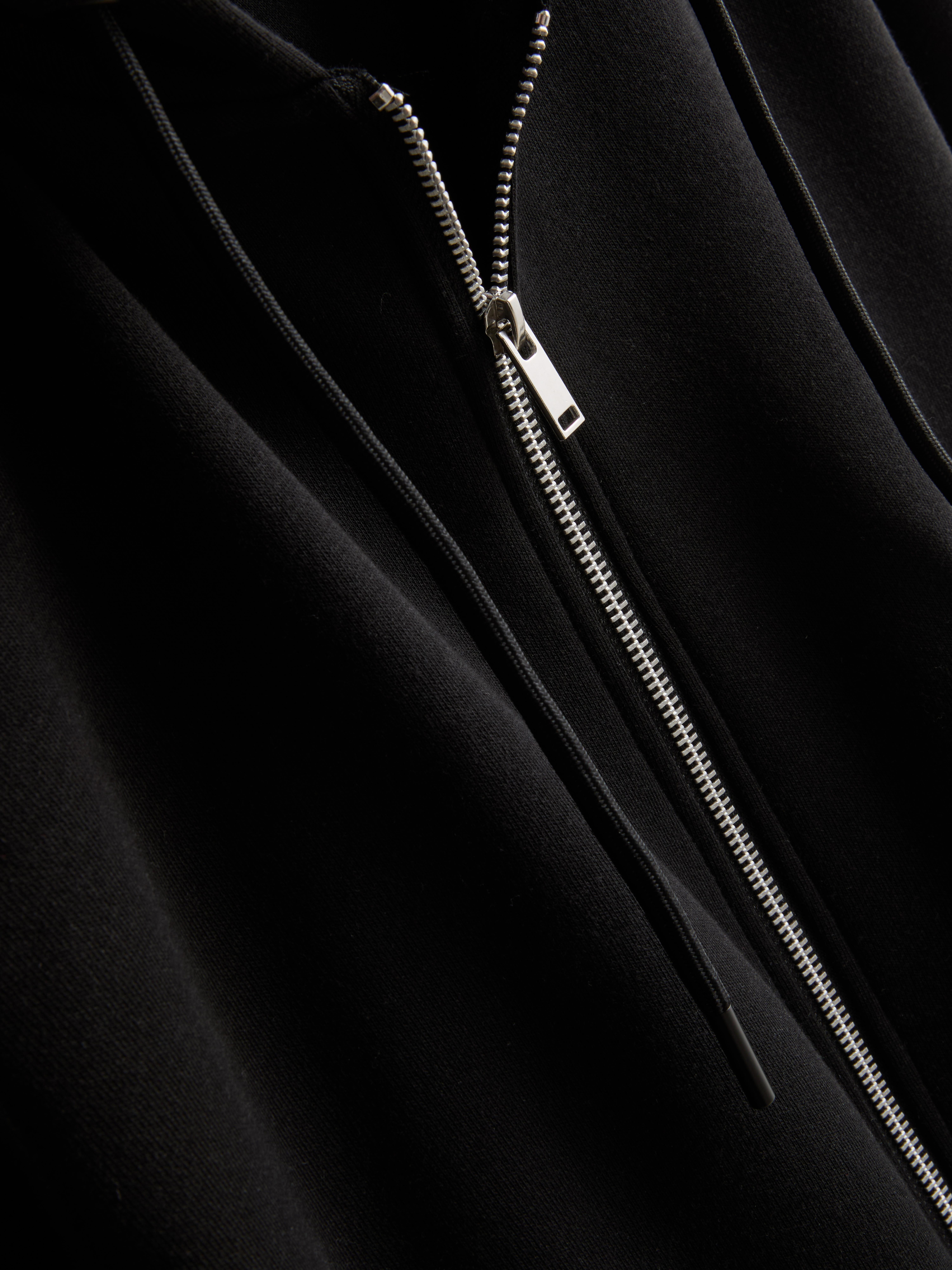 Zip Hoodie - Black