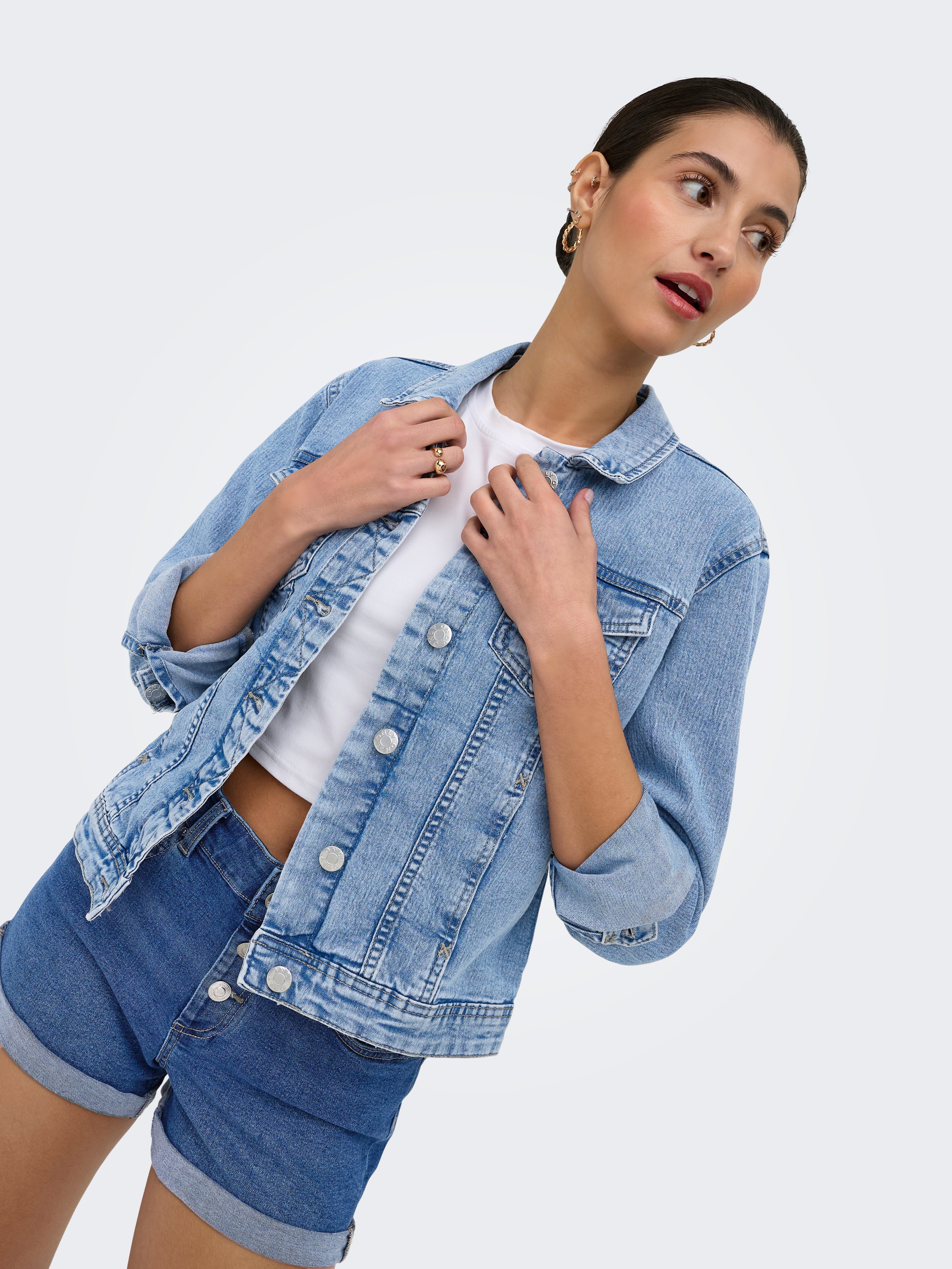 ONLWONDER Denim jacket Light Blue Denim