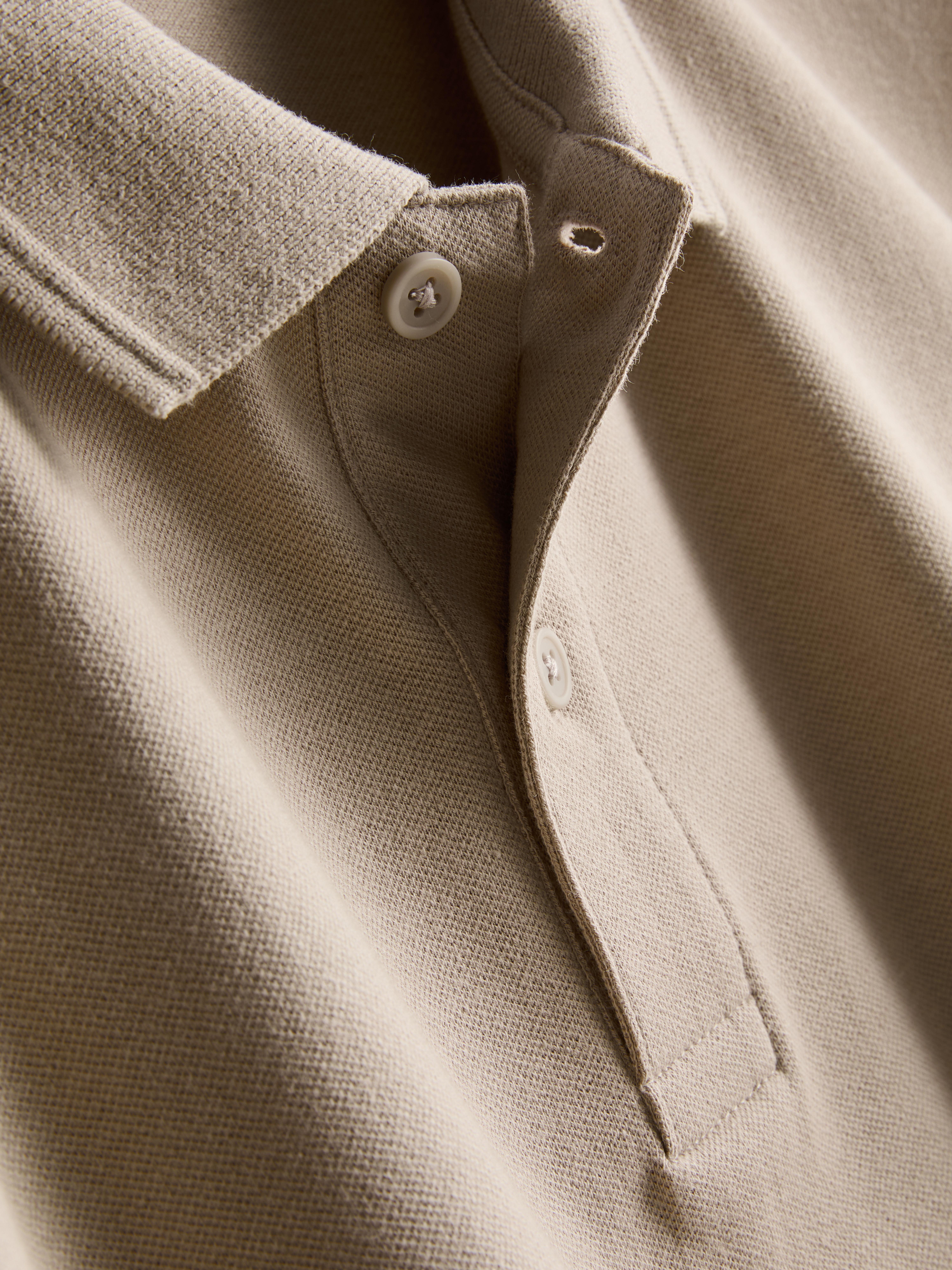 Short-Sleeve Polo Shirt - Stone