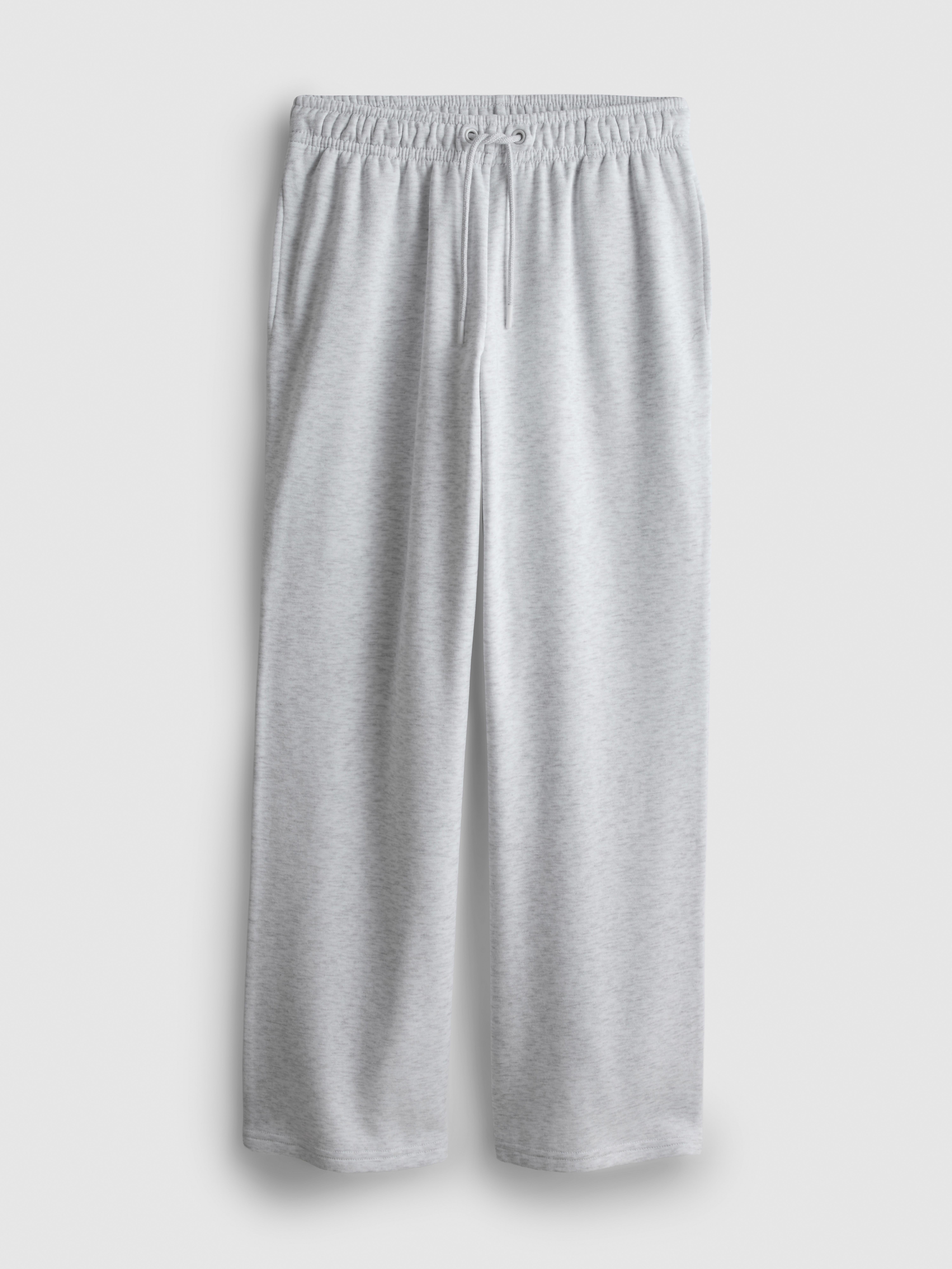 Straight-Leg Joggers - Gray Heather