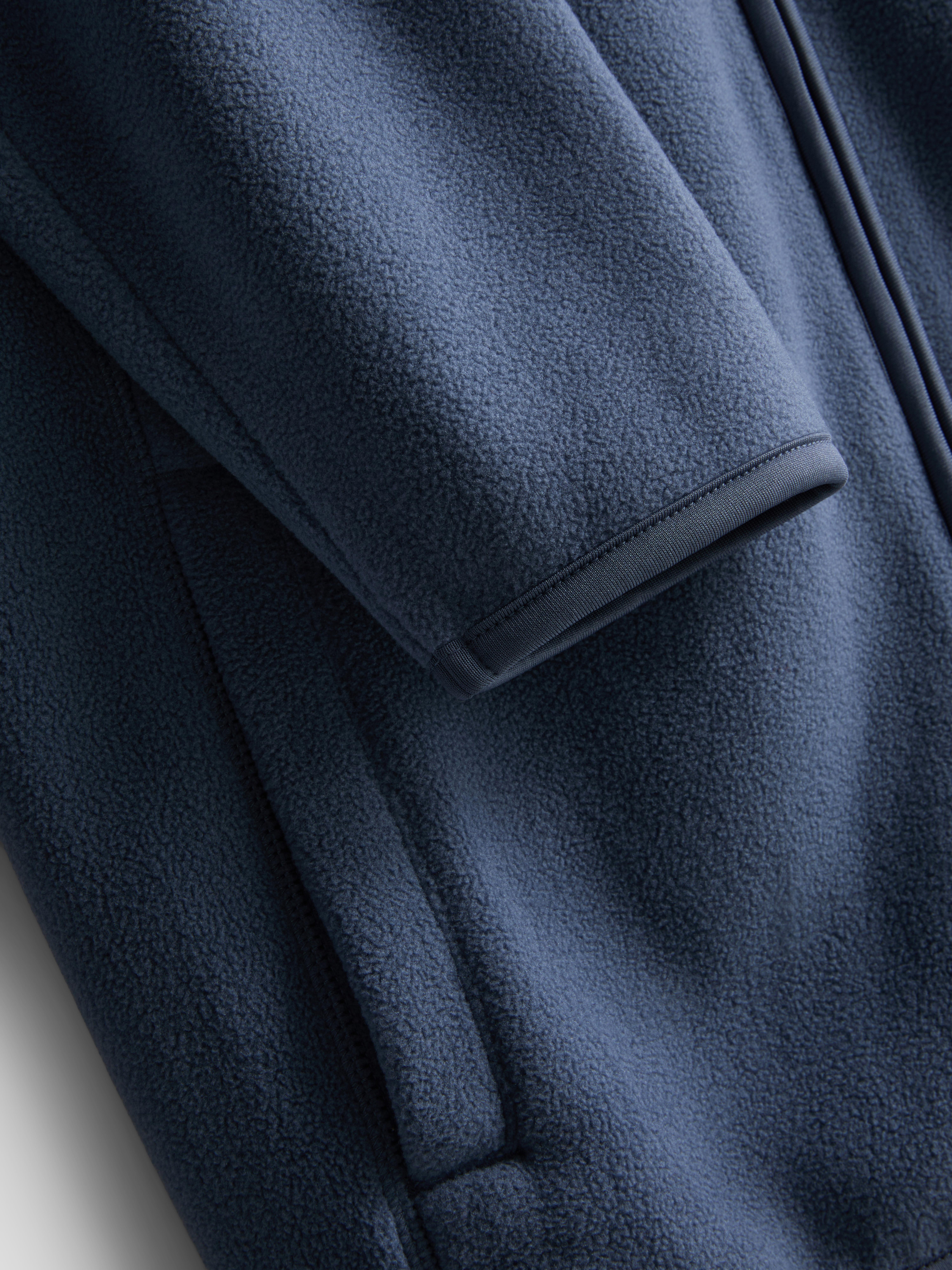 Zip-Up Fleece Jacket - Blue