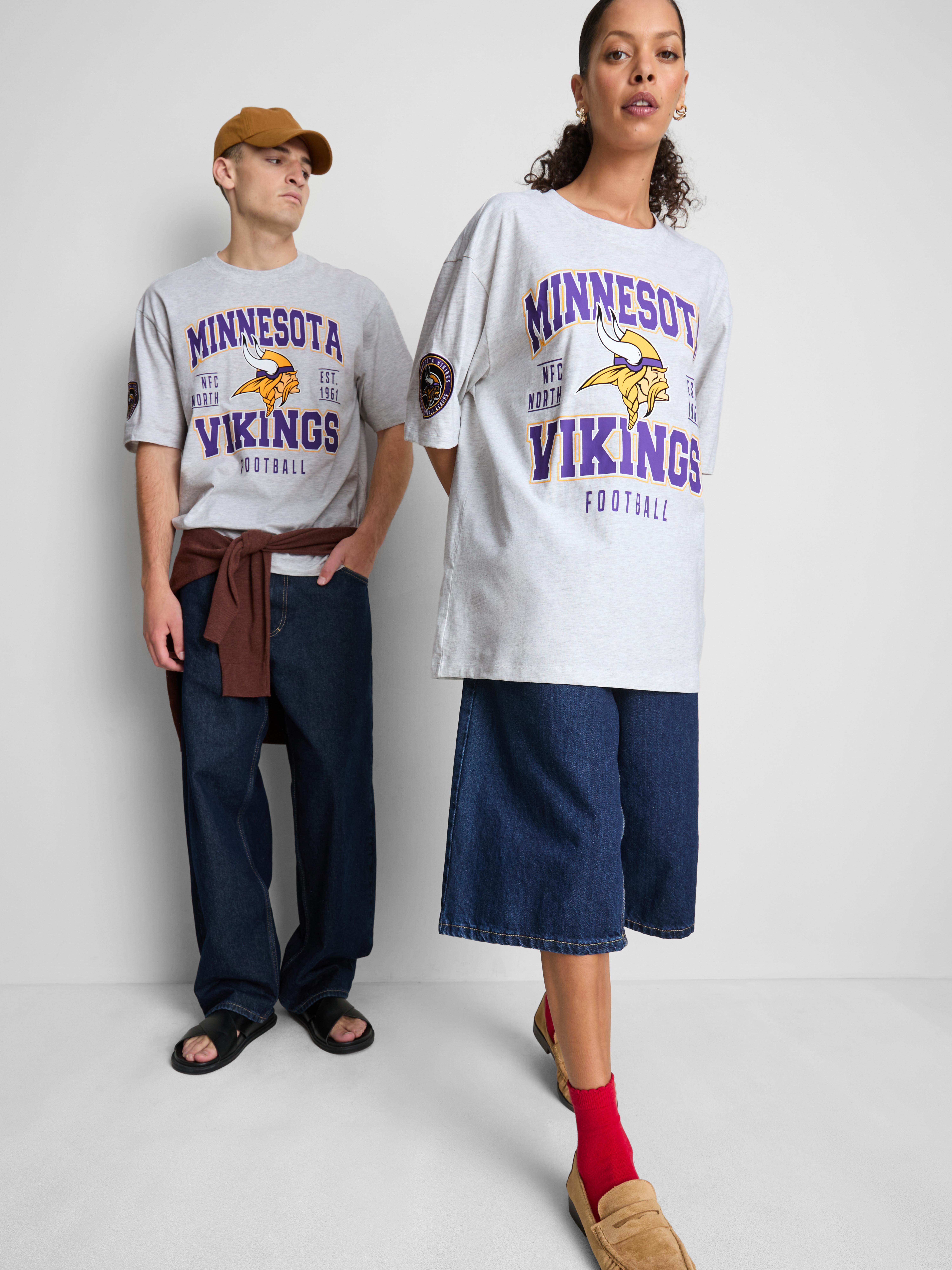Minnesota Vikings Graphic T-Shirt - Gray Heather