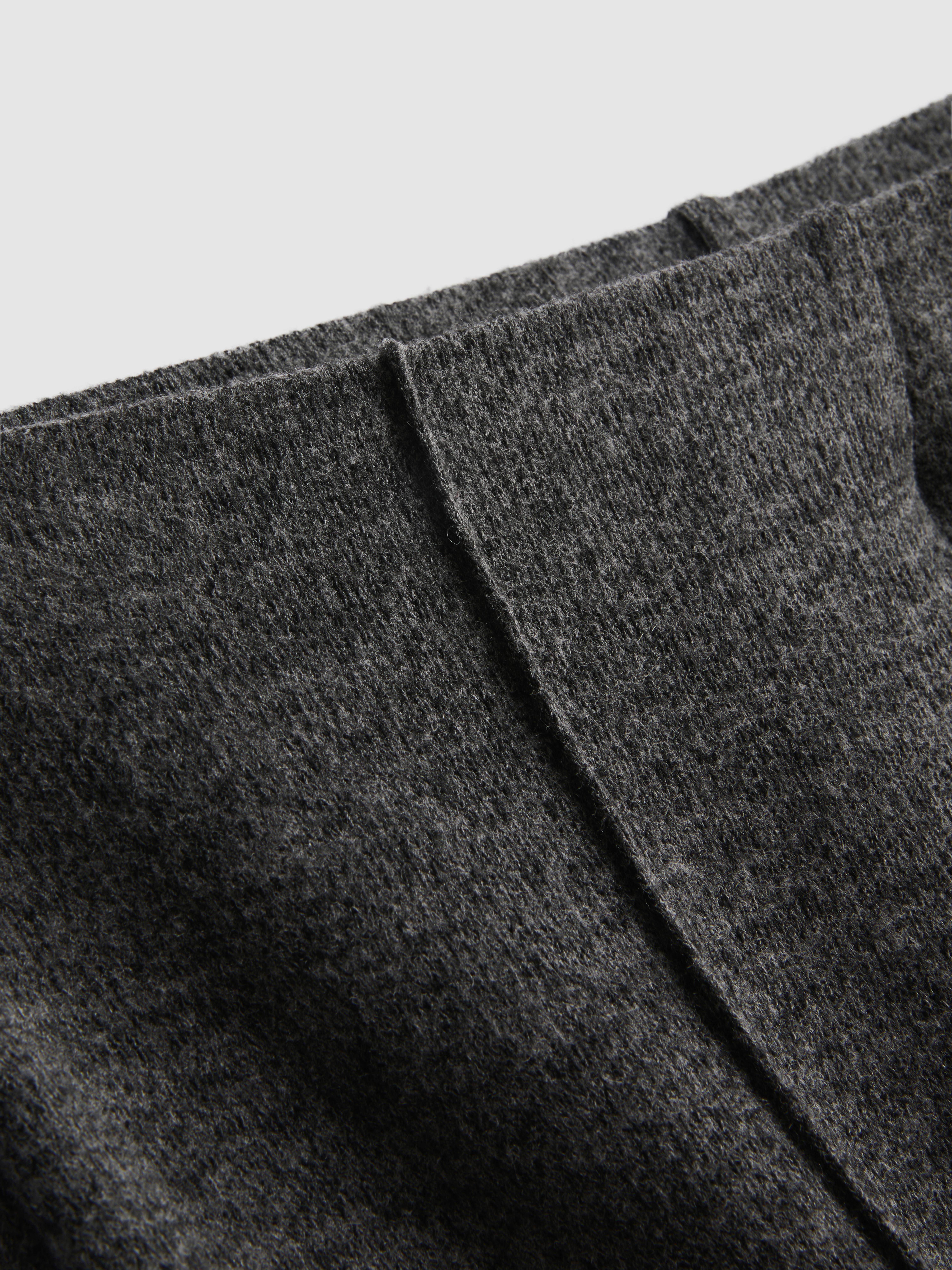 Cozy Wide Leg Sweatpants - Charcoal Heather
