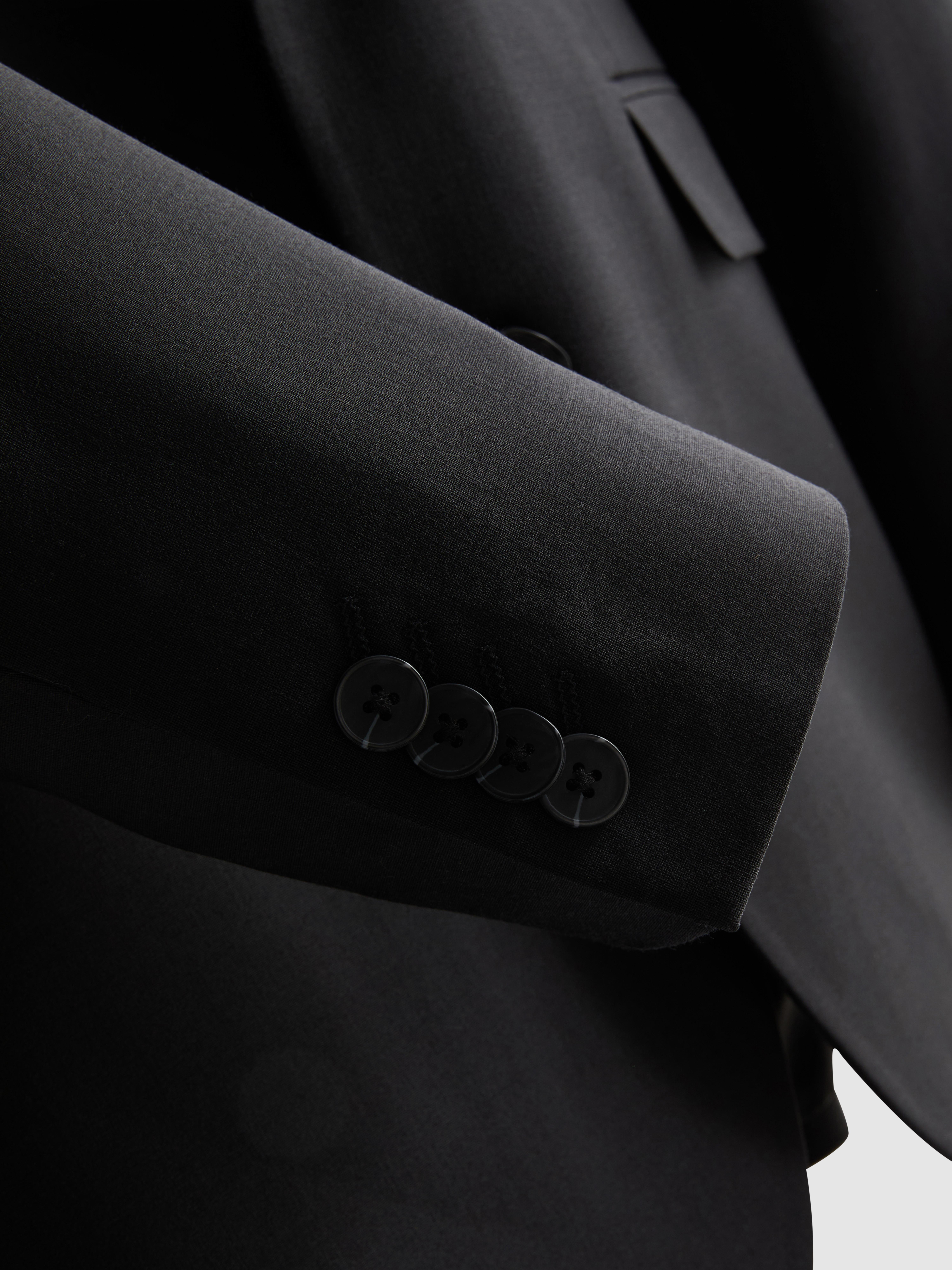 Regular Fit Suit Jacket - Black