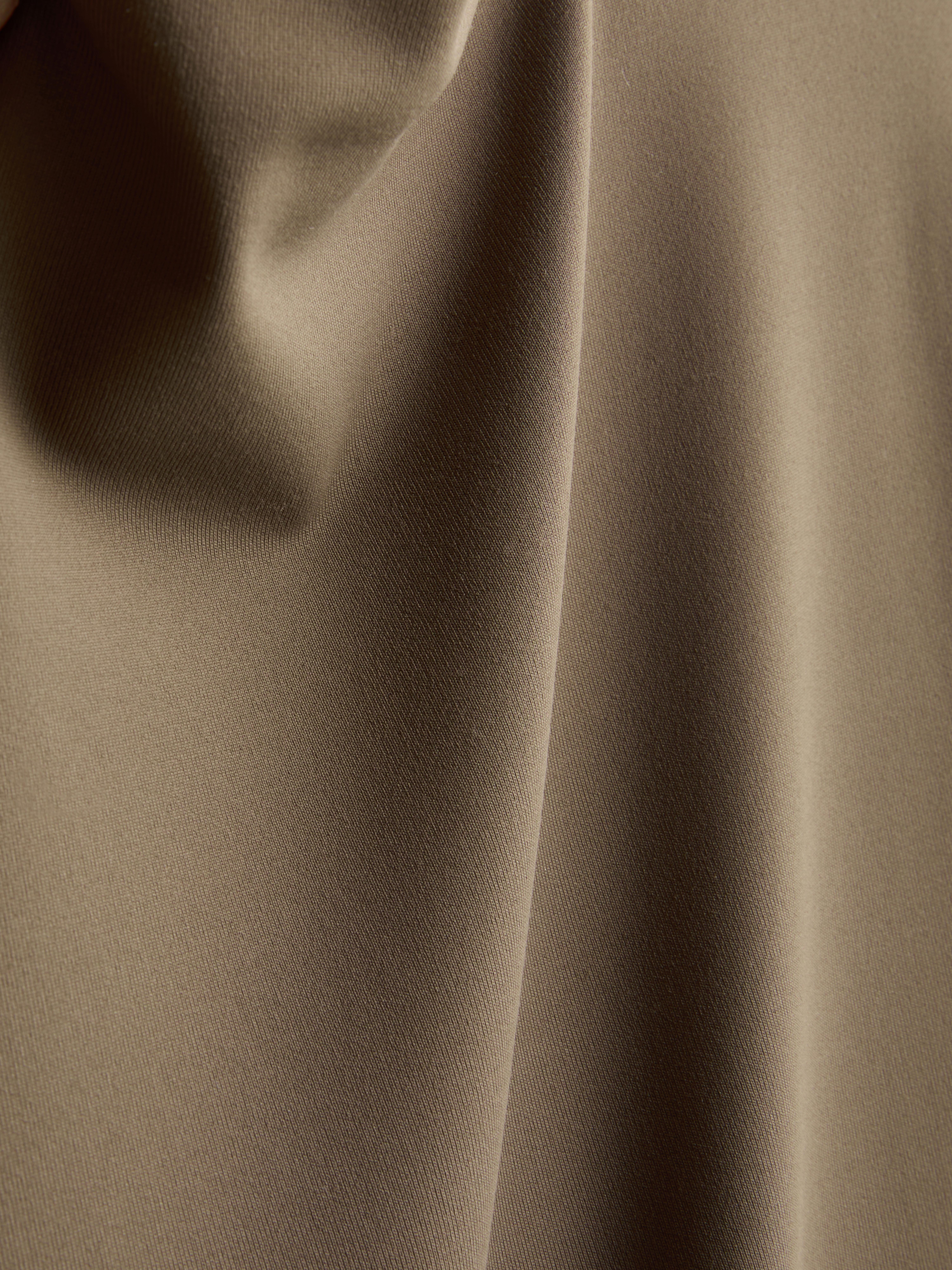 Second Skin High-Neck Long-Sleeve Top - Light Brown