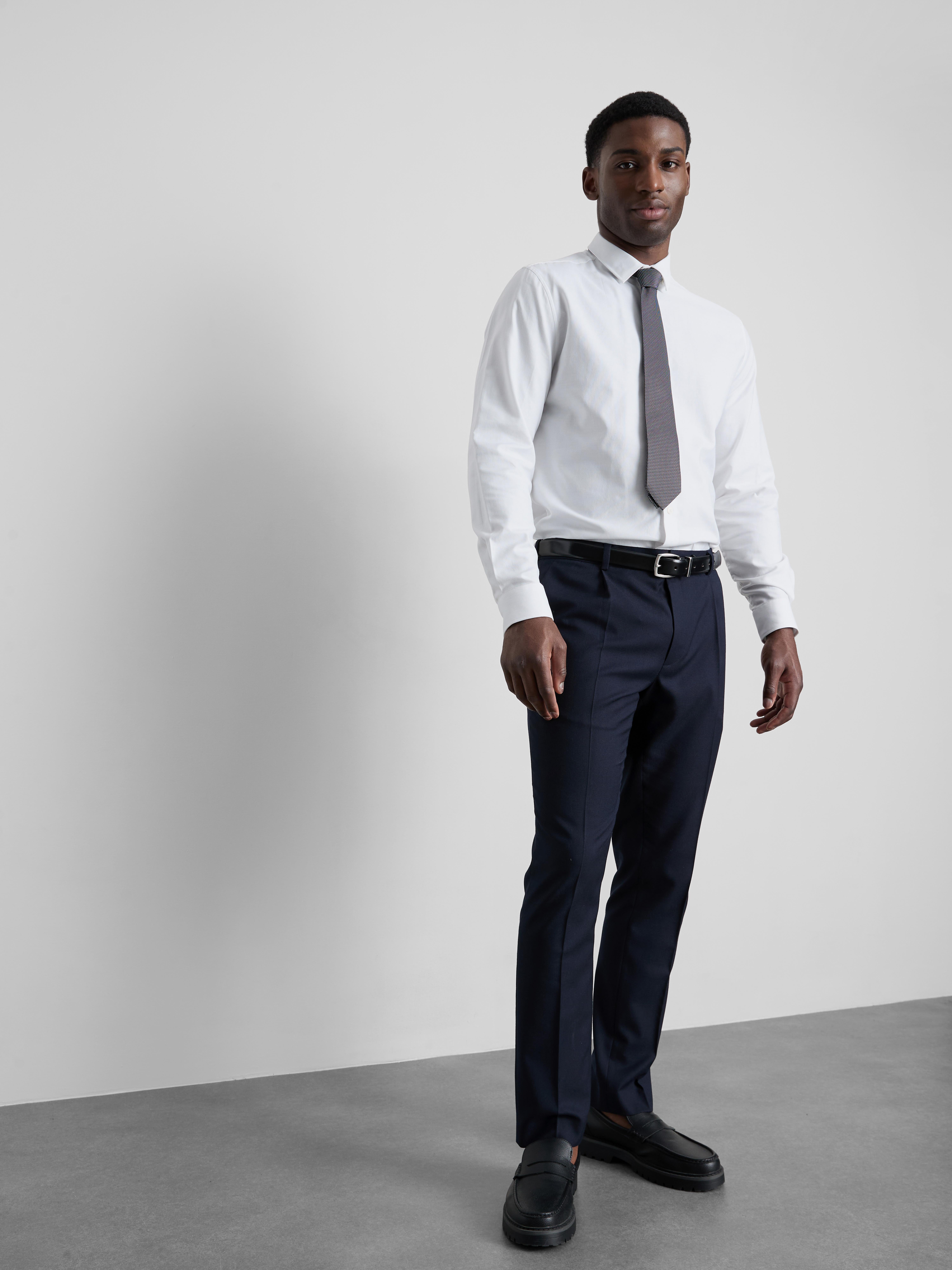 Textured Oxford Shirt - White