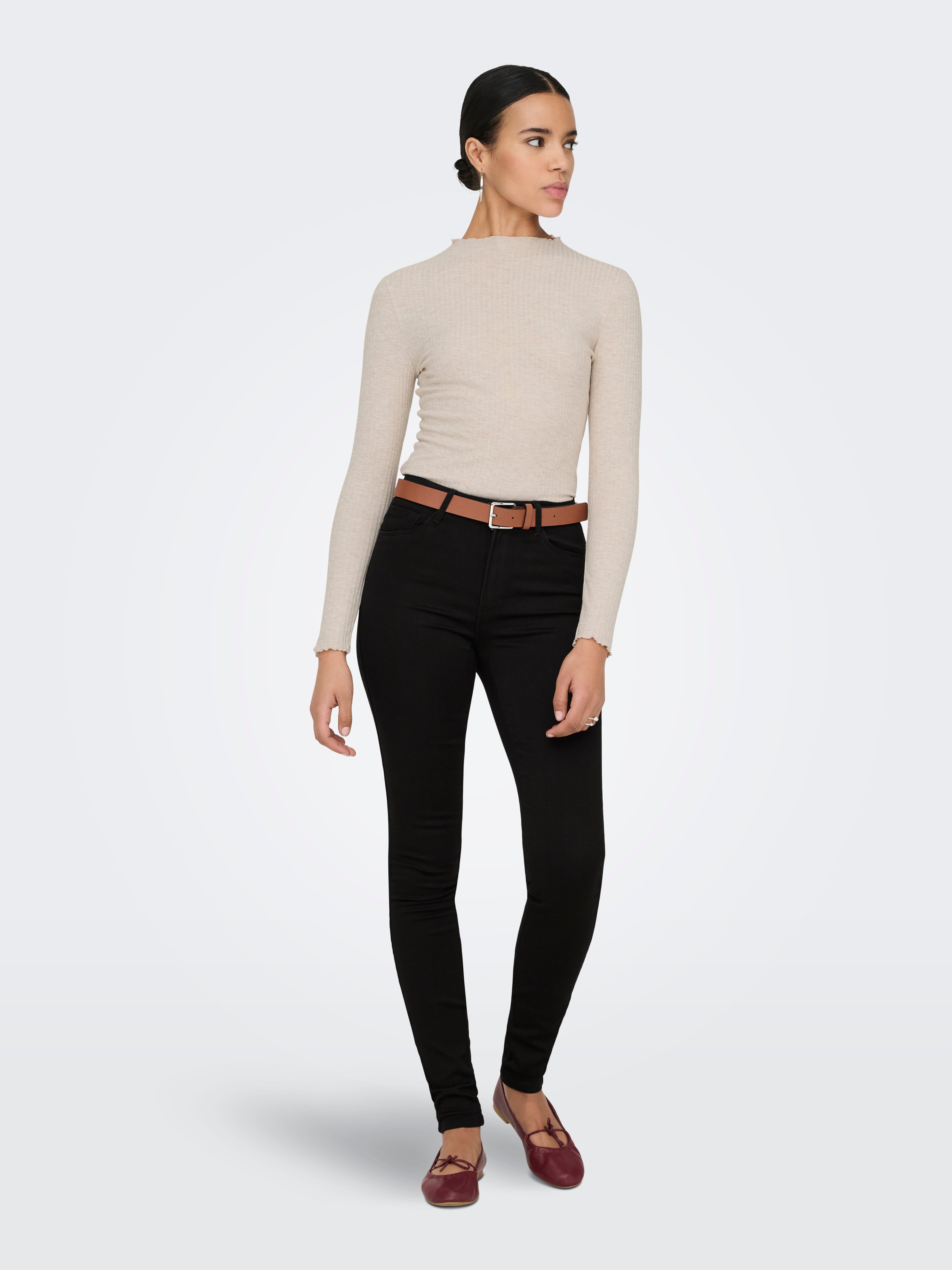 ONLROYAL High waist Skinny Fit Jeans Black
