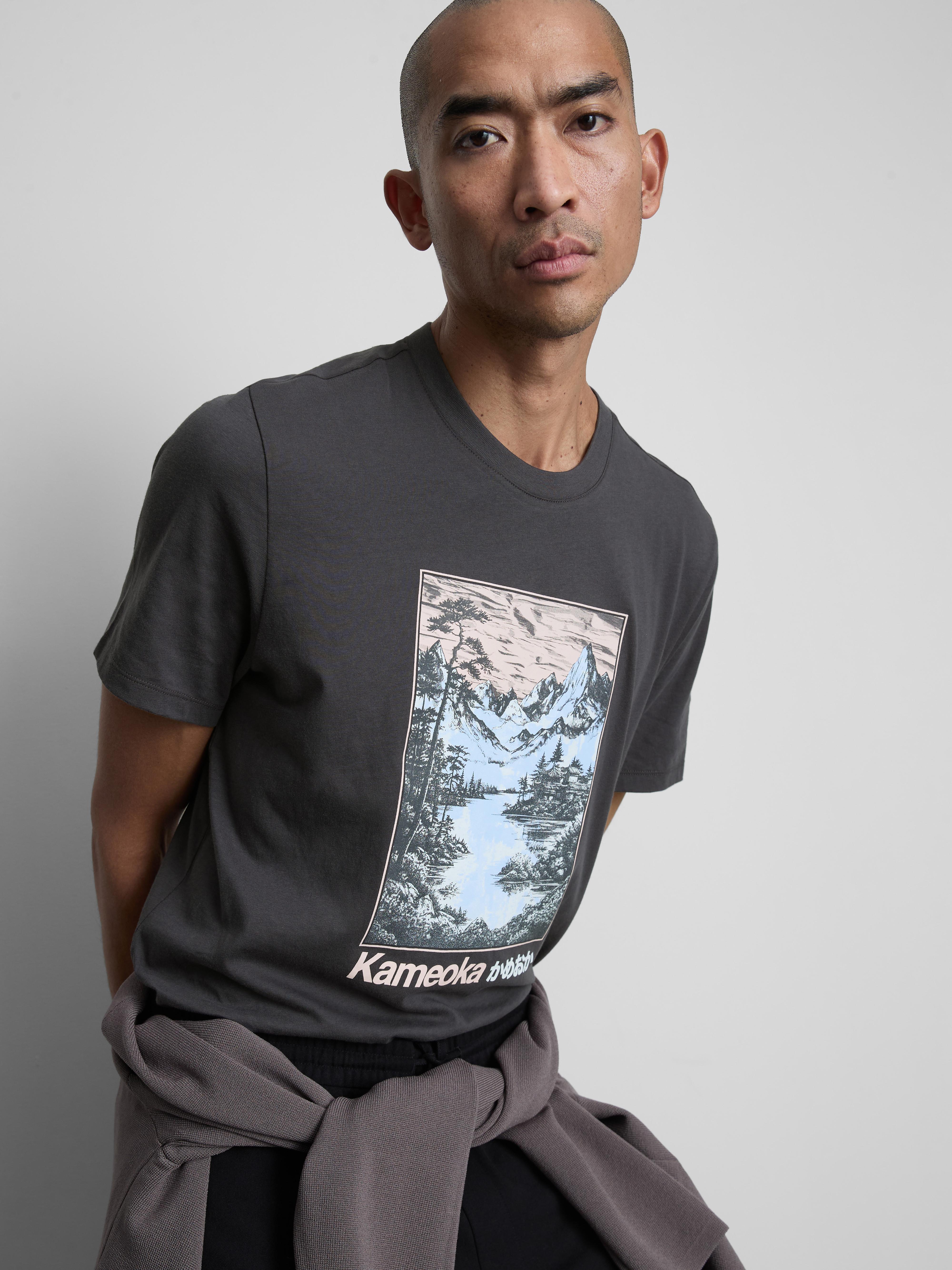 Kameoka Graphic T-Shirt - Charcoal
