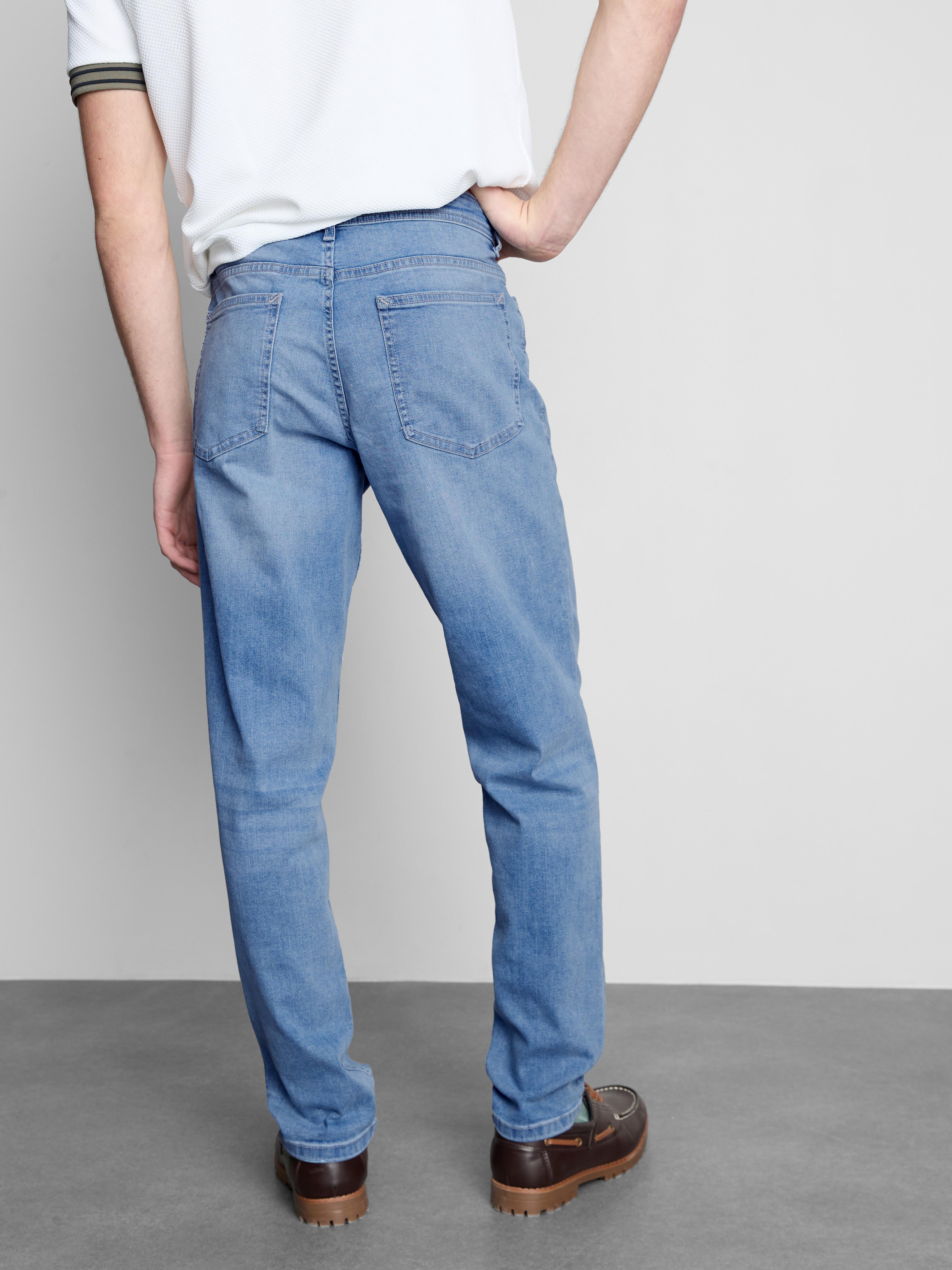 Mid-Rise Slim Fit Jeans - Light Blue