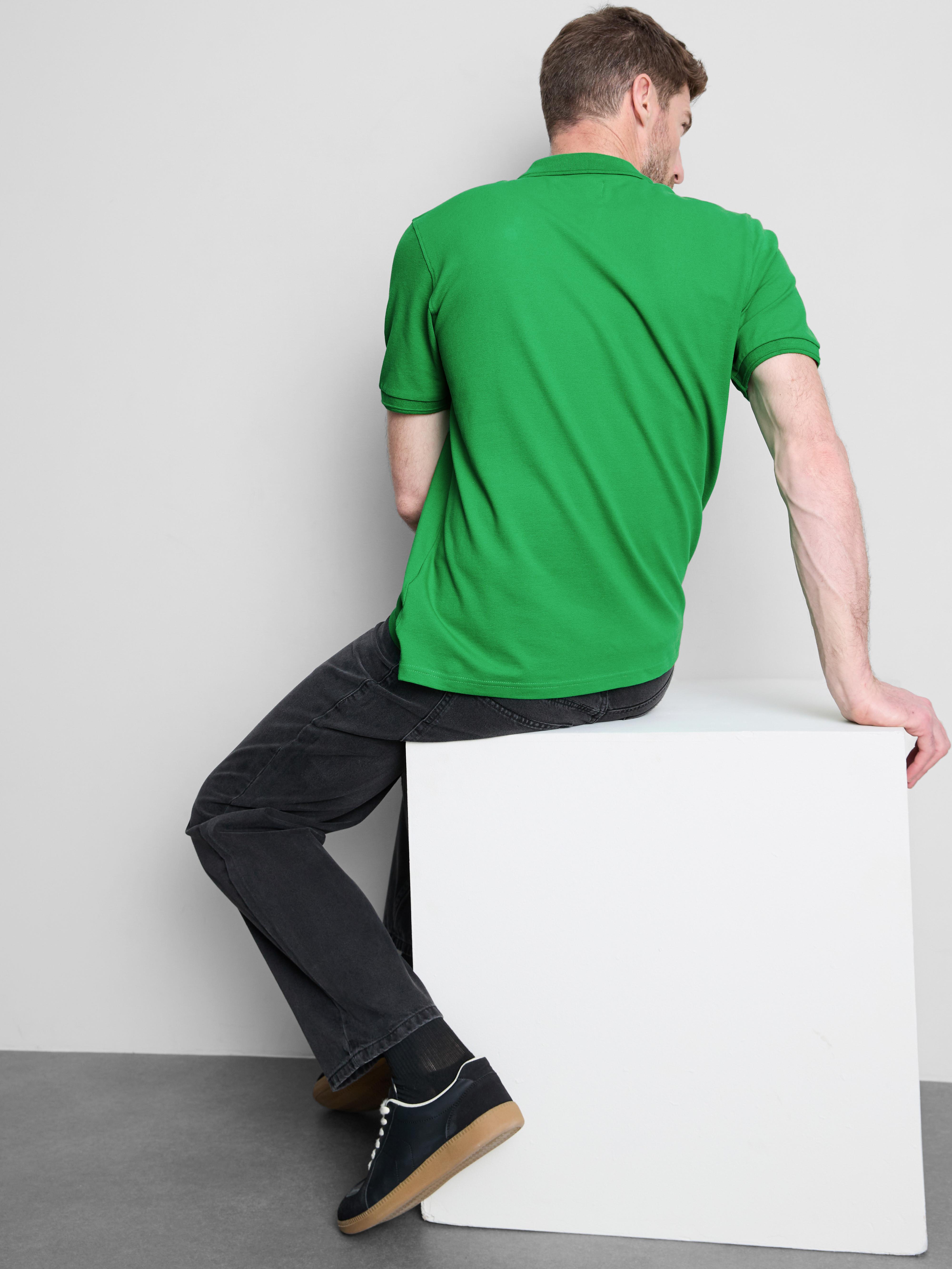 Essential Stretch Polo Shirt - Bright Green