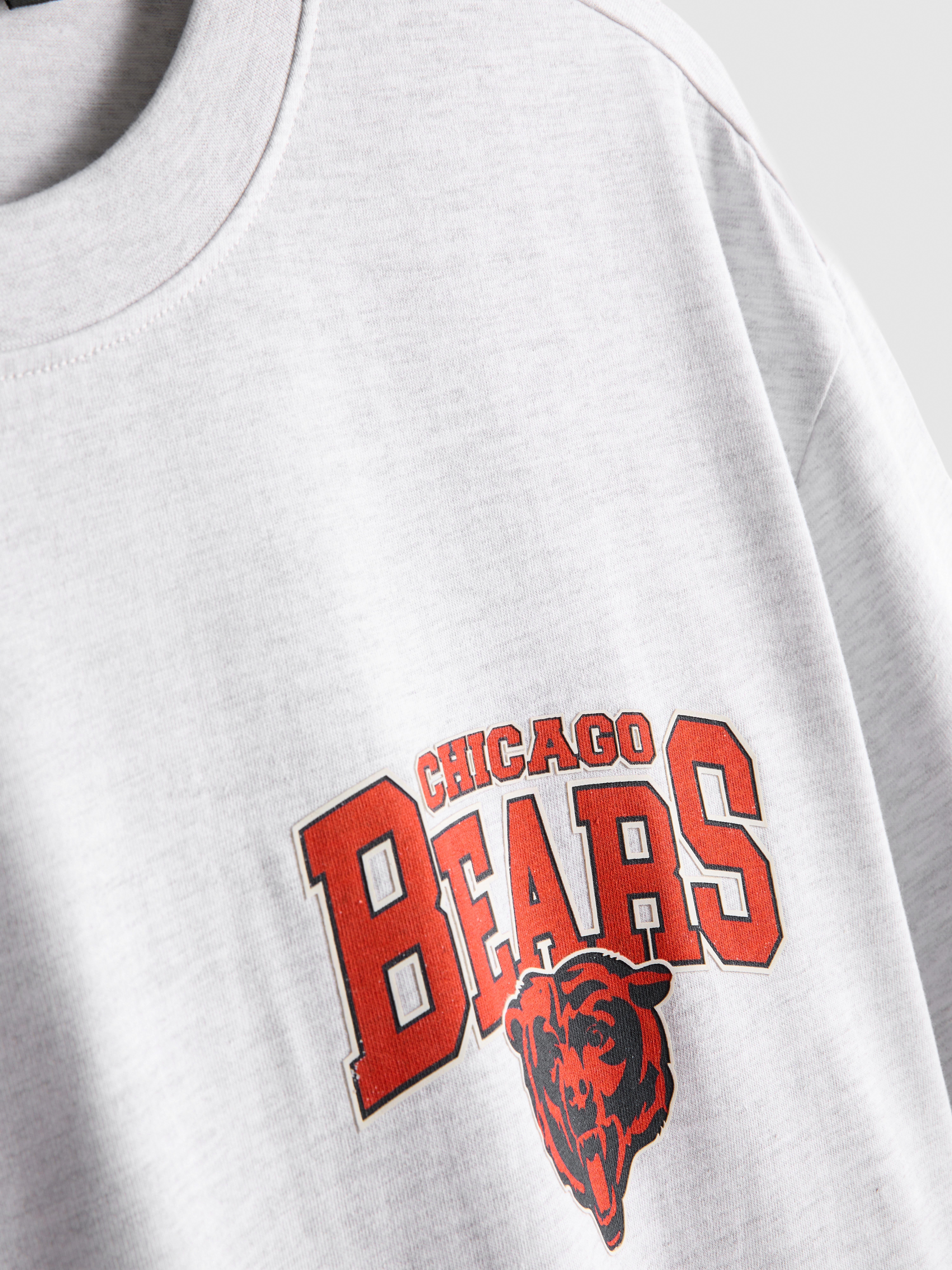 NFL Chicago Bears Pure Cotton Graphic T-Shirt - Gray Heather
