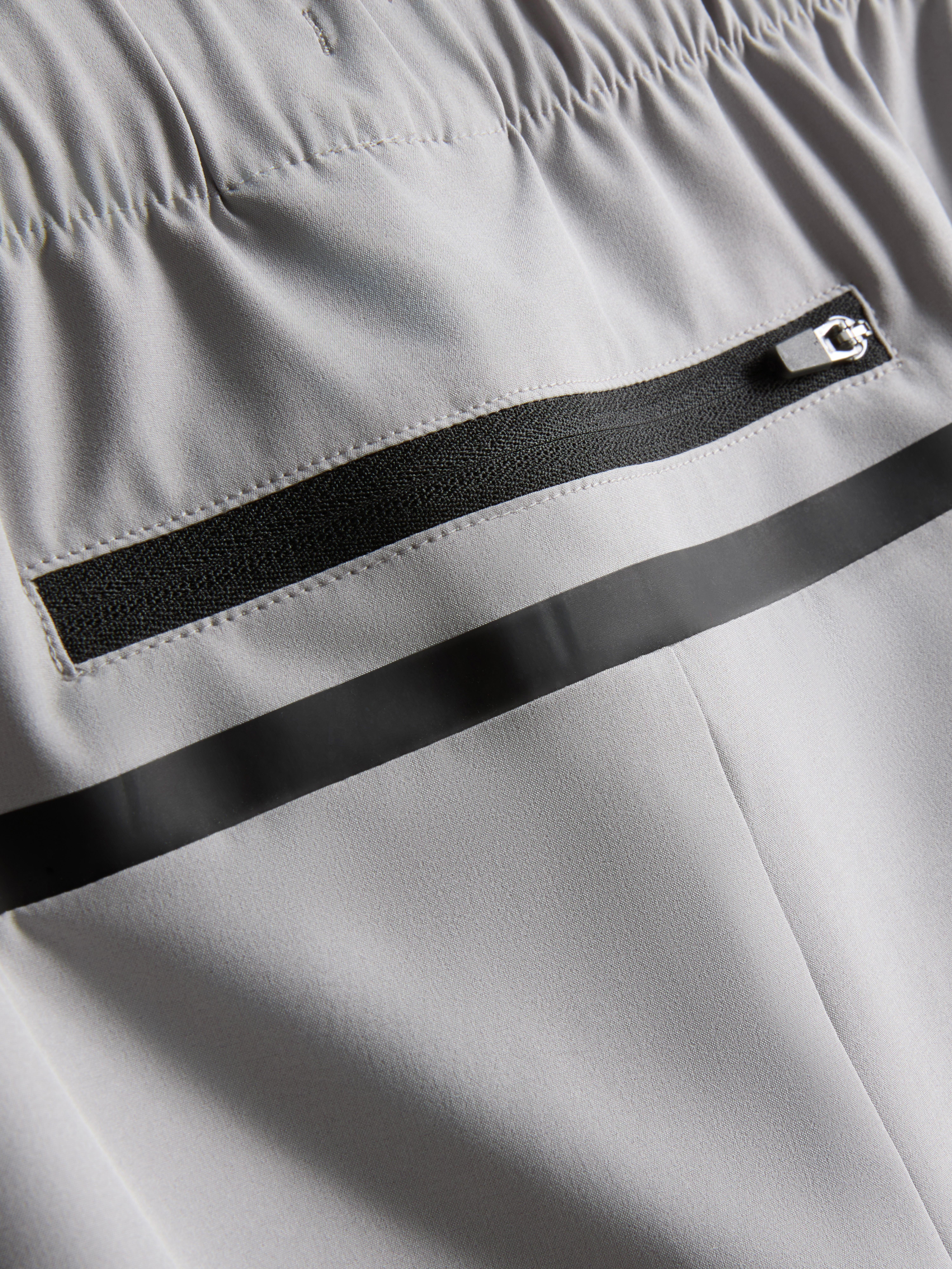 Elastic Gym Pants - Light Gray