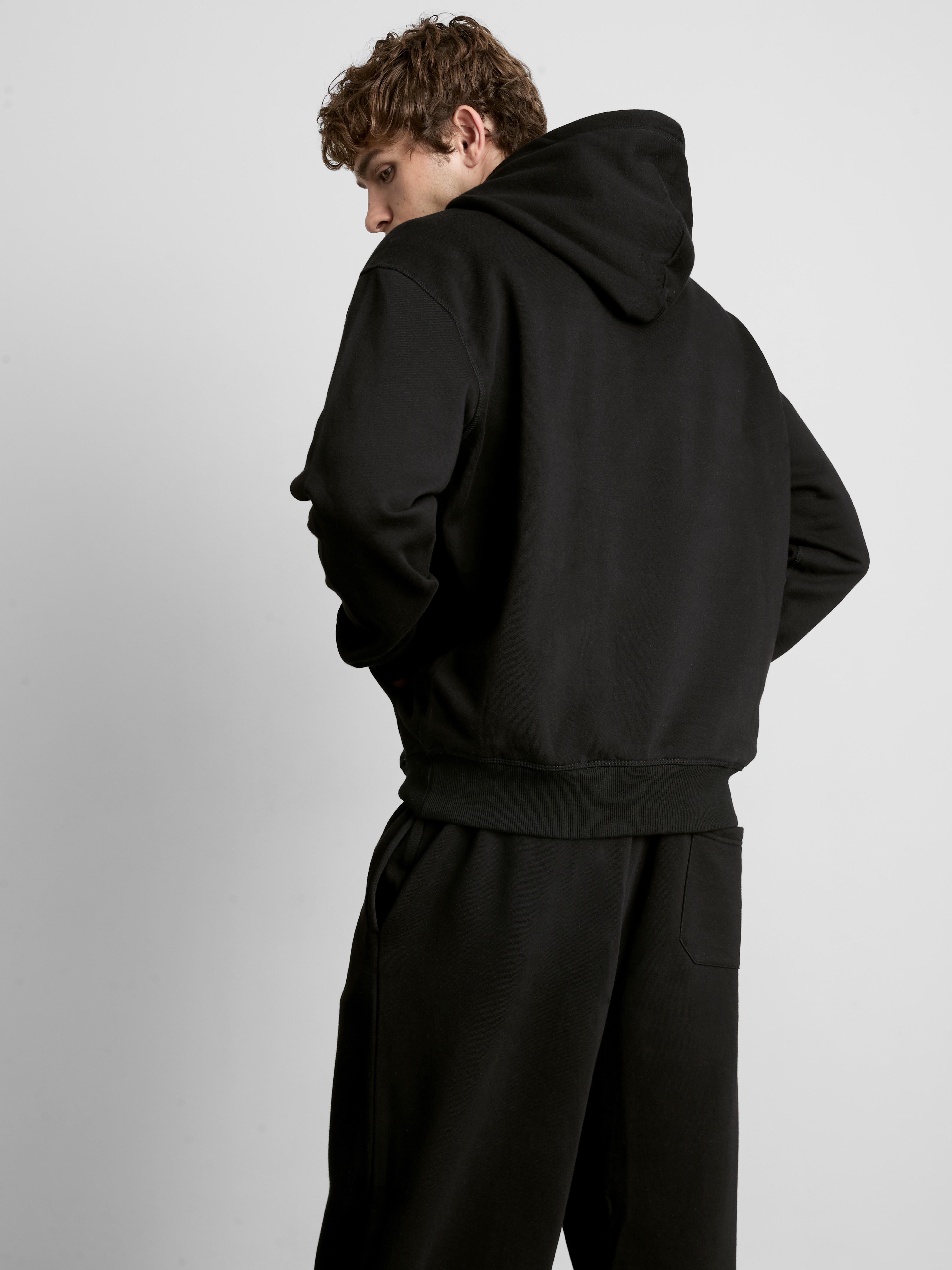 Oversized Pullover Hoodie - Black