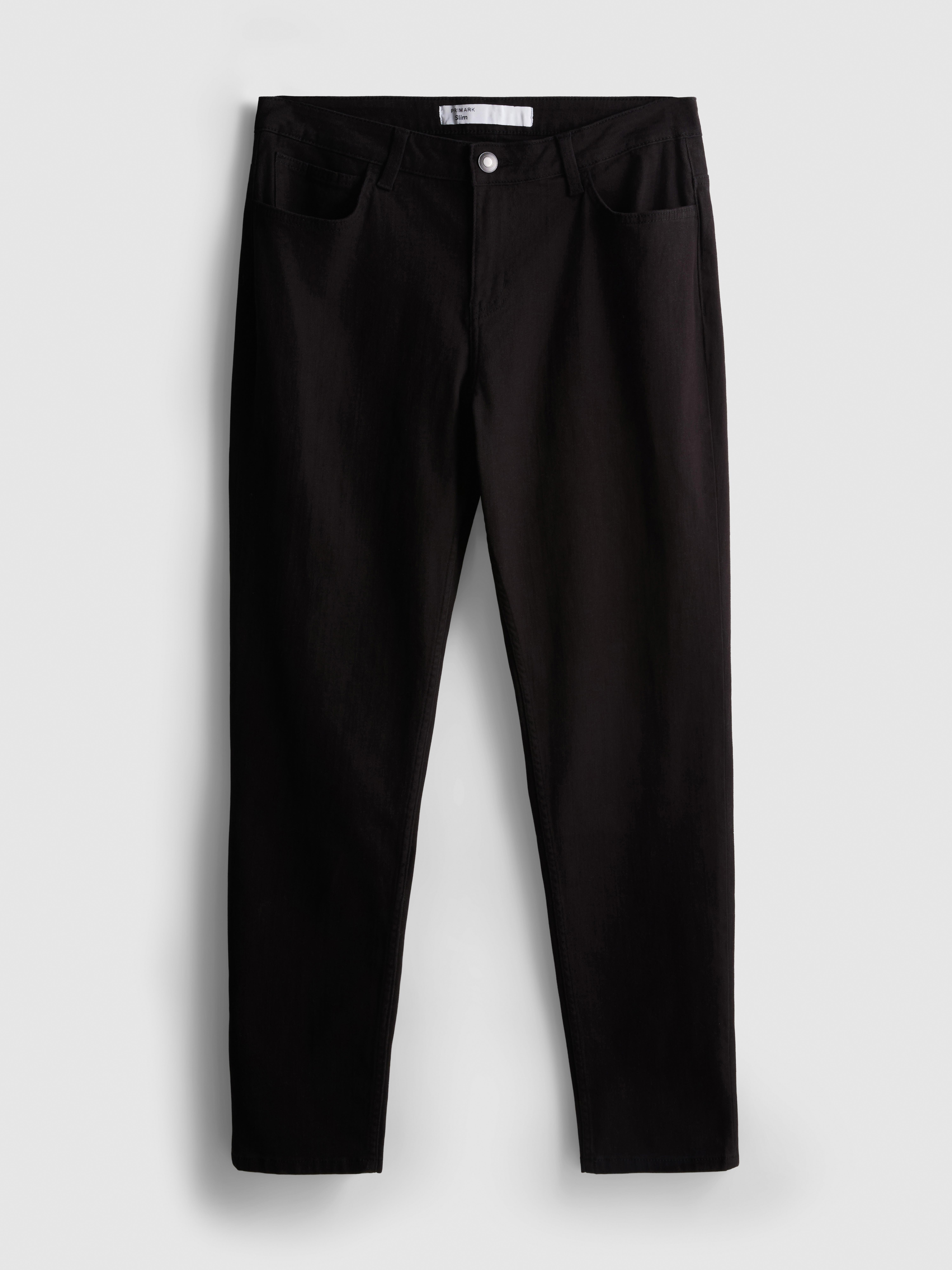 Mid-Rise Slim-Fit Jeans - Black