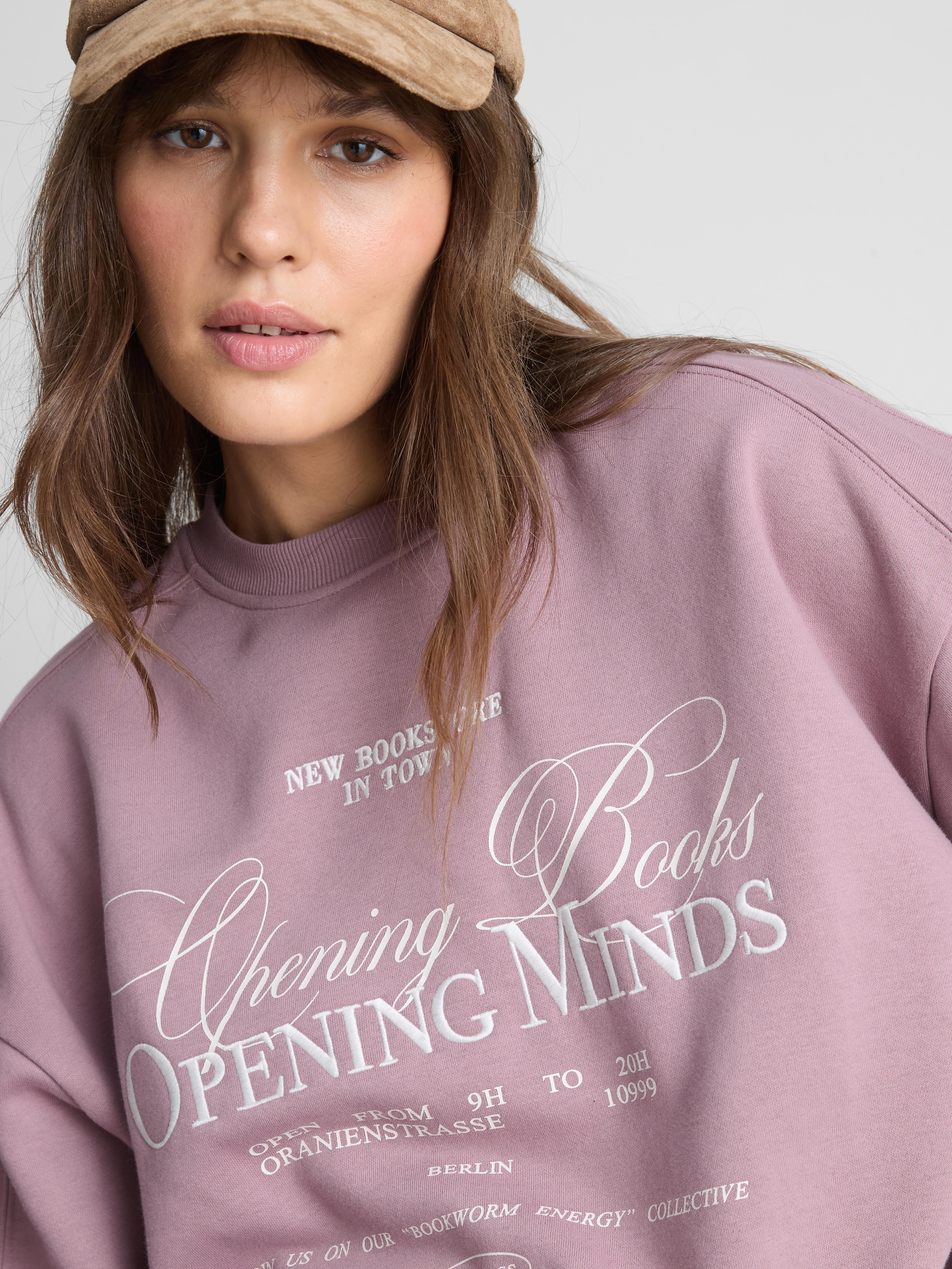 Paula Echevarría Cotton Rich Book Club Sweatshirt - Pink