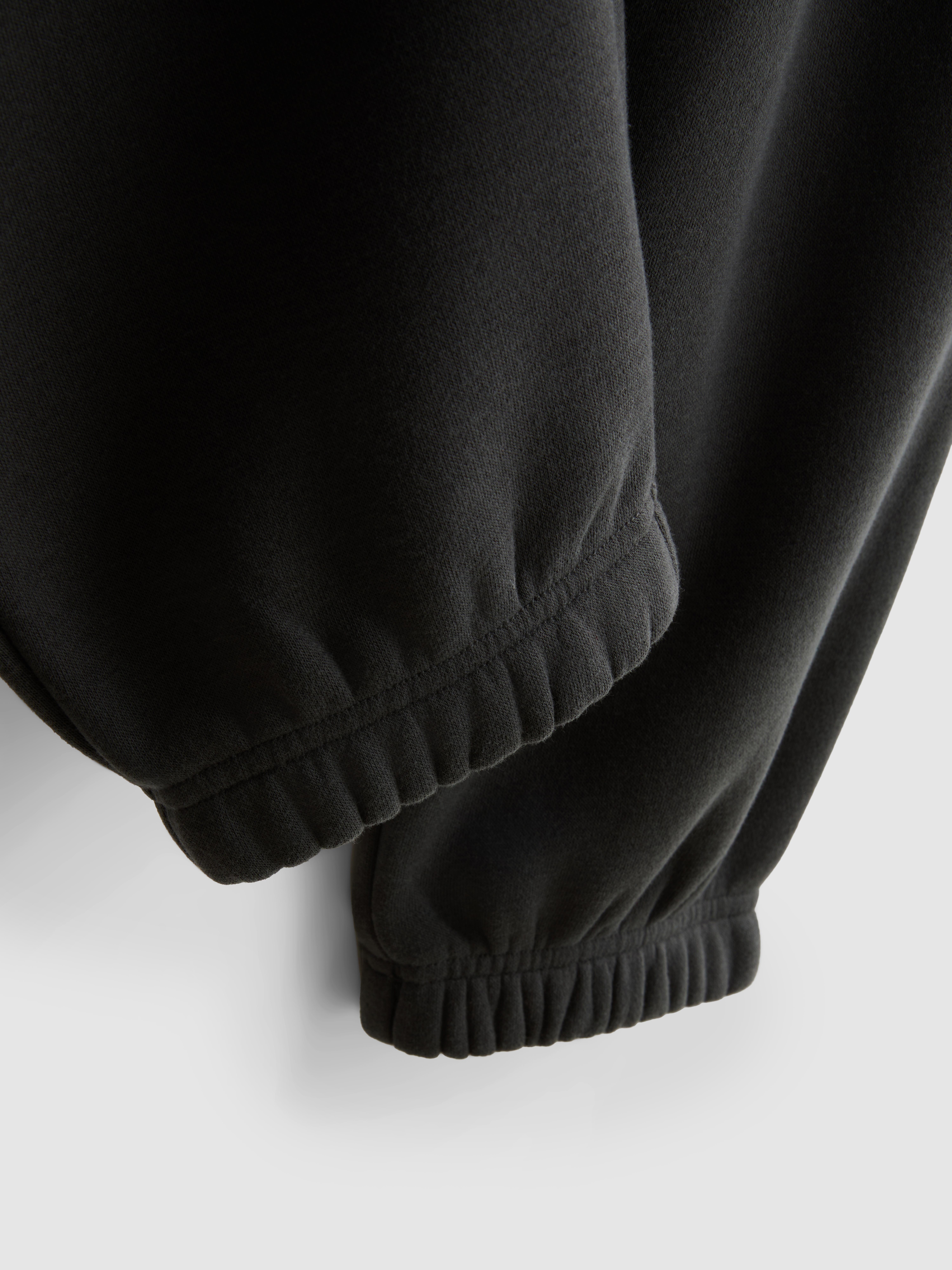 Stretch Waist Cuffed Joggers - Charcoal