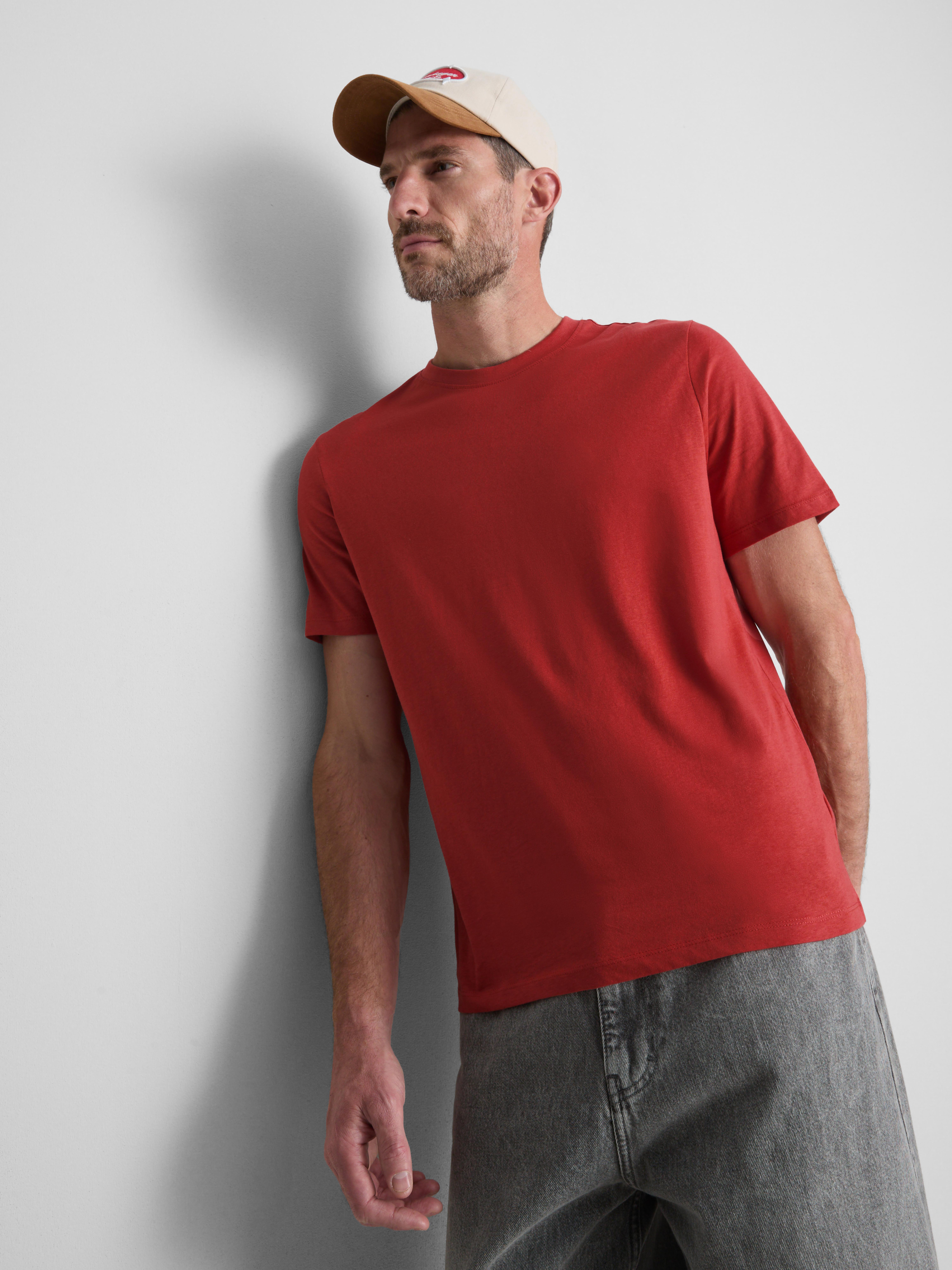 Regular Fit Short Sleeve T-Shirt - Coral