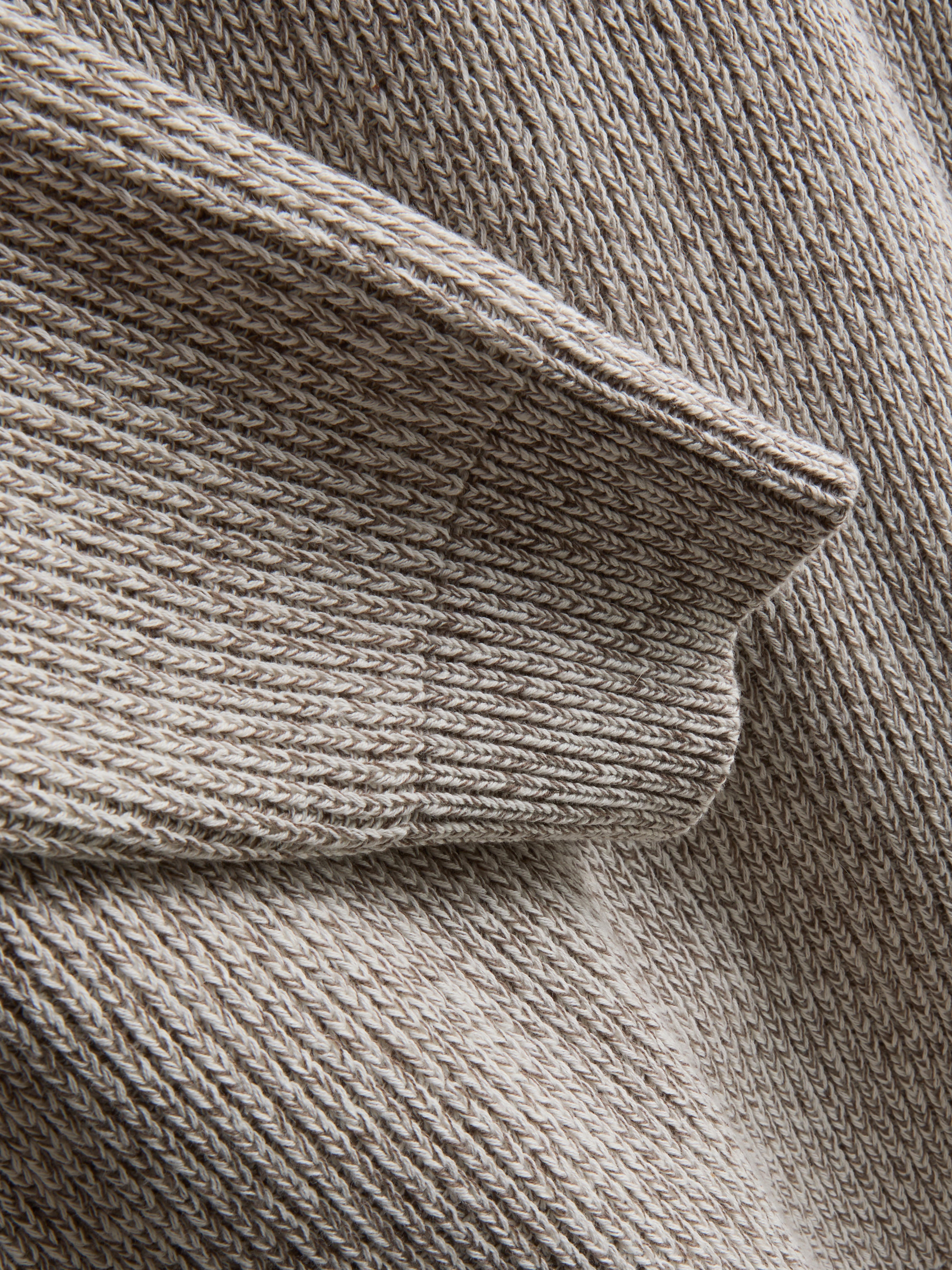 Cotton Rich Crew Neck Sweater - Natural