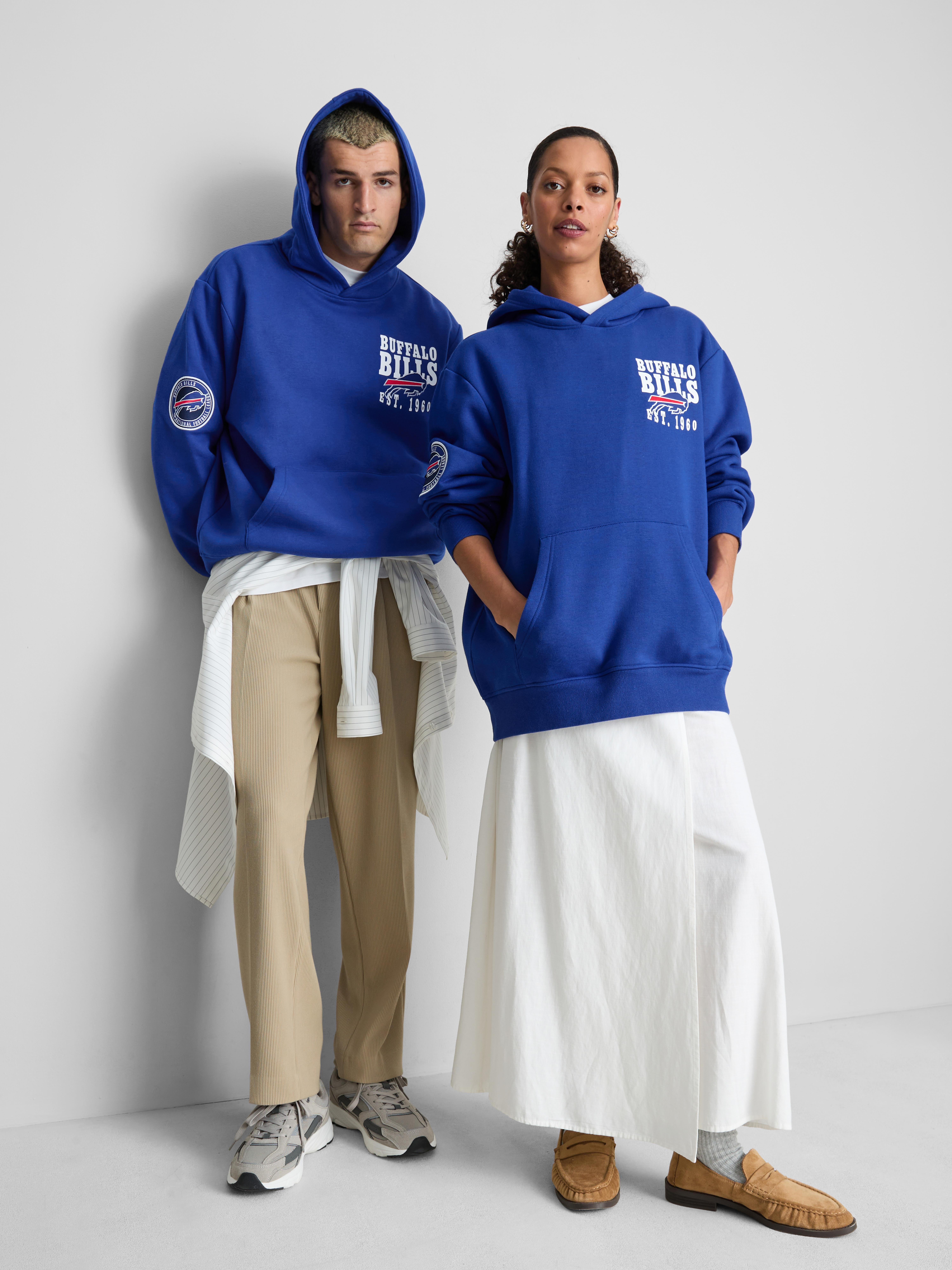 NFL Buffalo Bills Cotton-Rich Hoodie - Blue