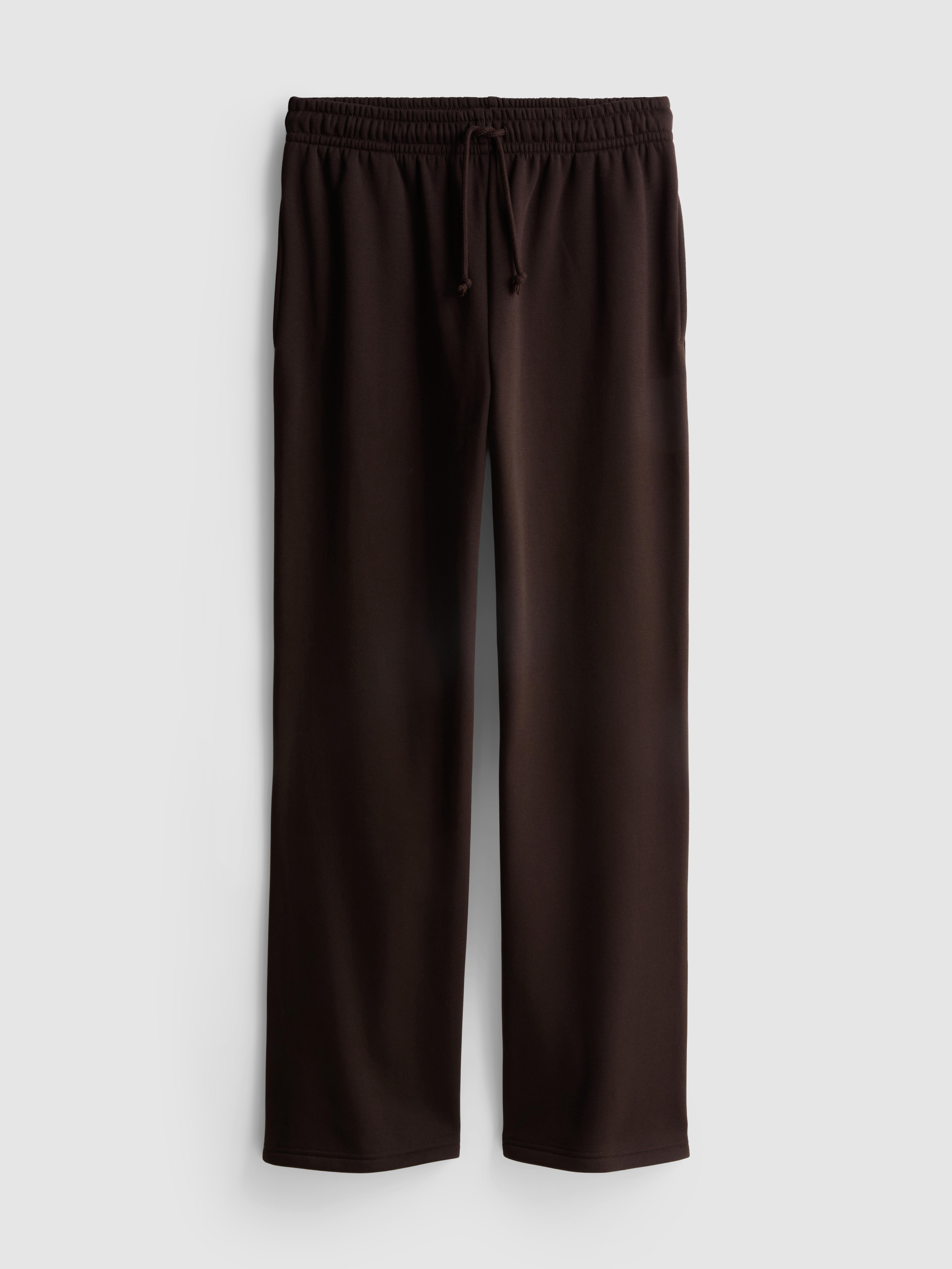 Cotton-Blend Straight-Leg Joggers - Chocolate
