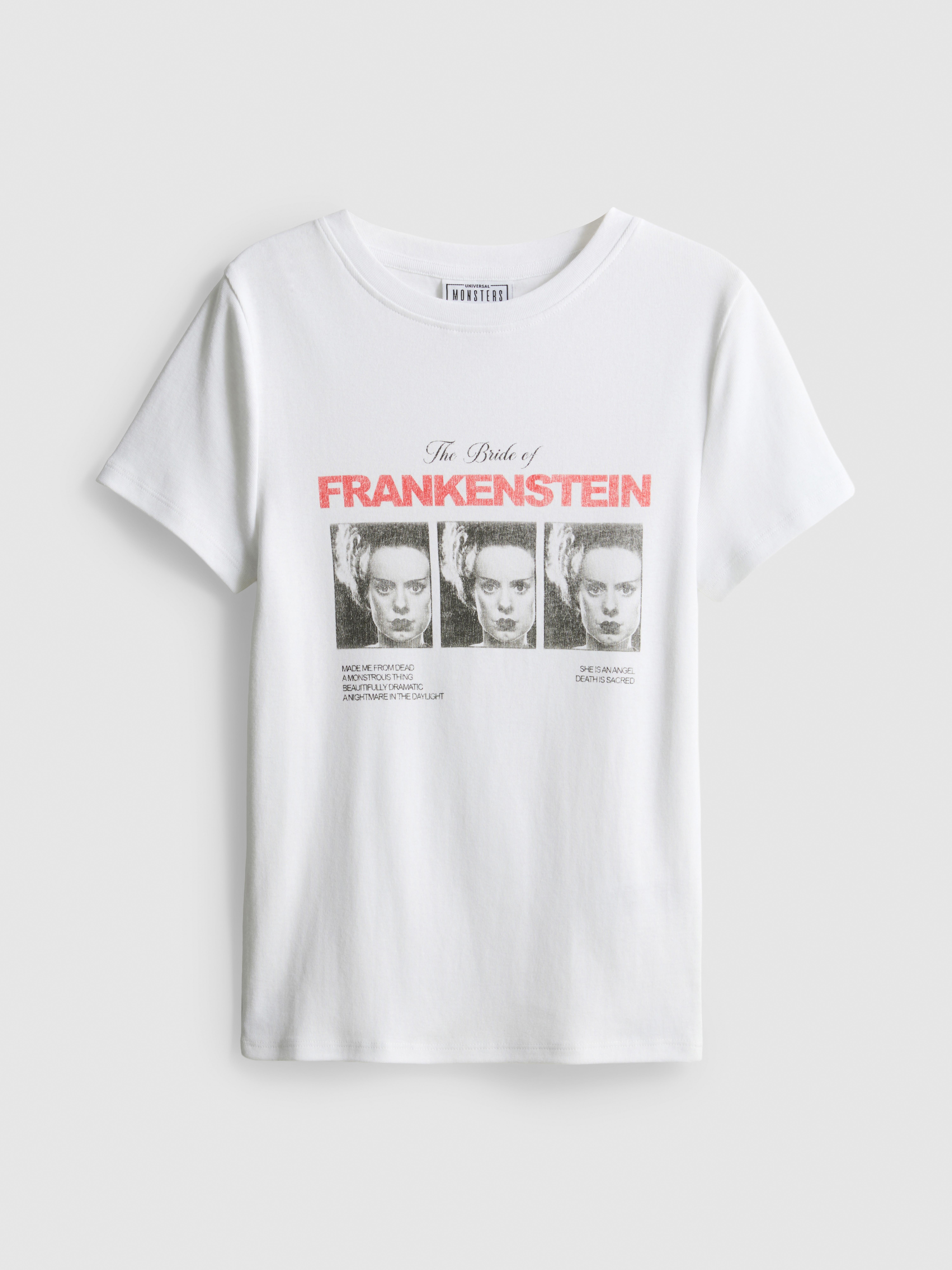 The Bride Of Frankenstein Graphic Baby Tee - White
