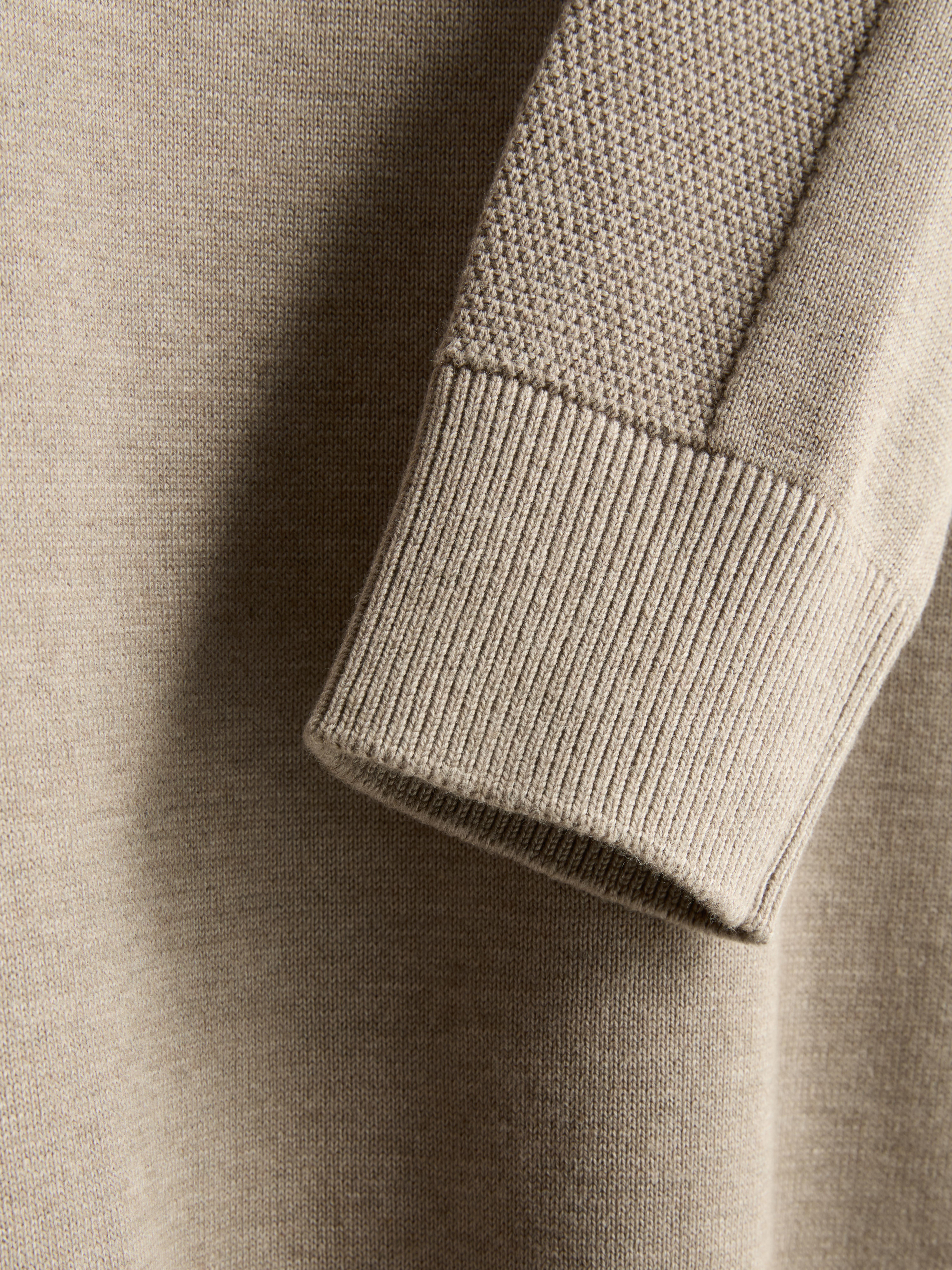 The Edit iQuarter-Zip Sweater - Ivory