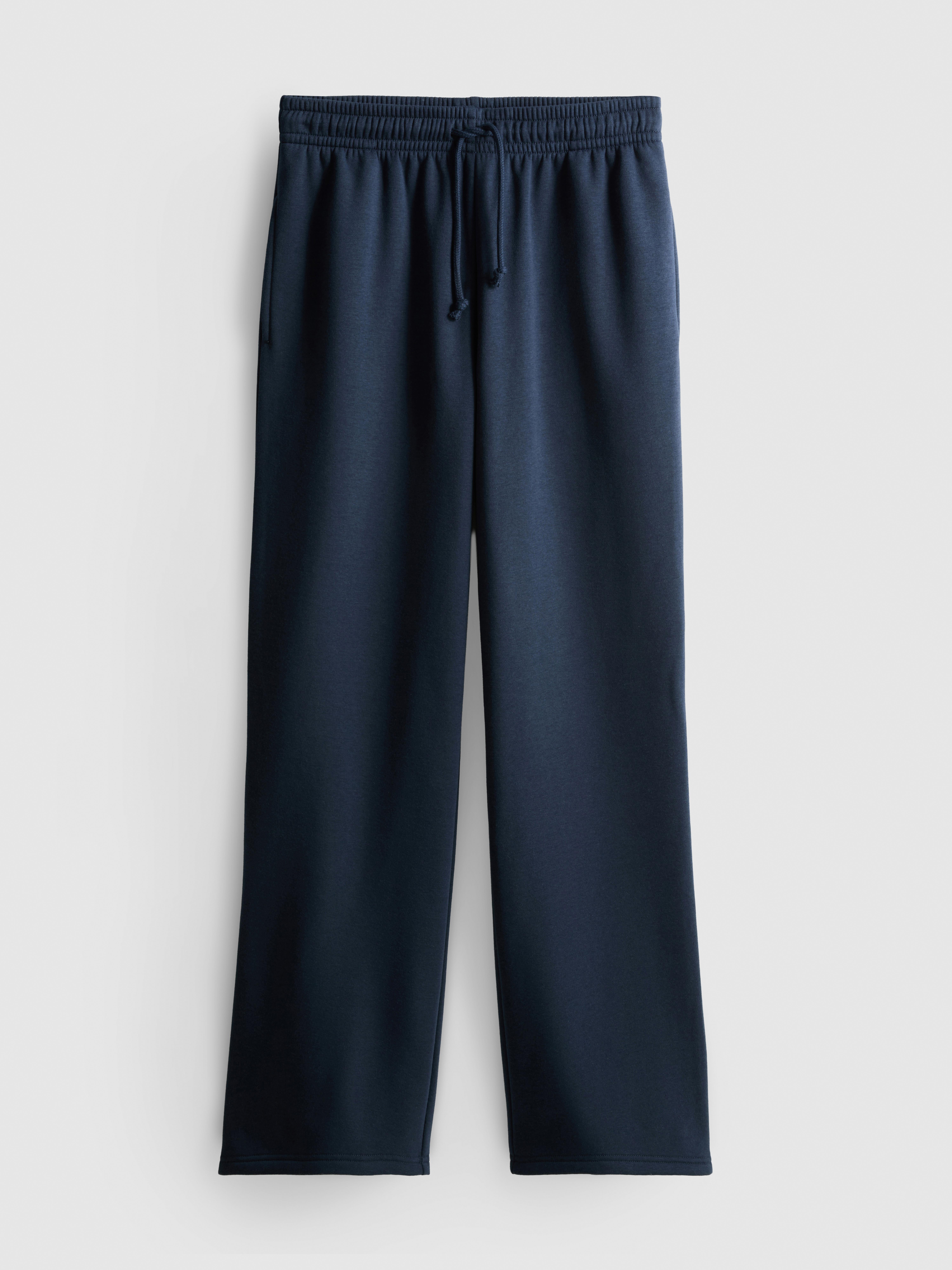 Cotton-Blend Straight-Leg Joggers - Navy