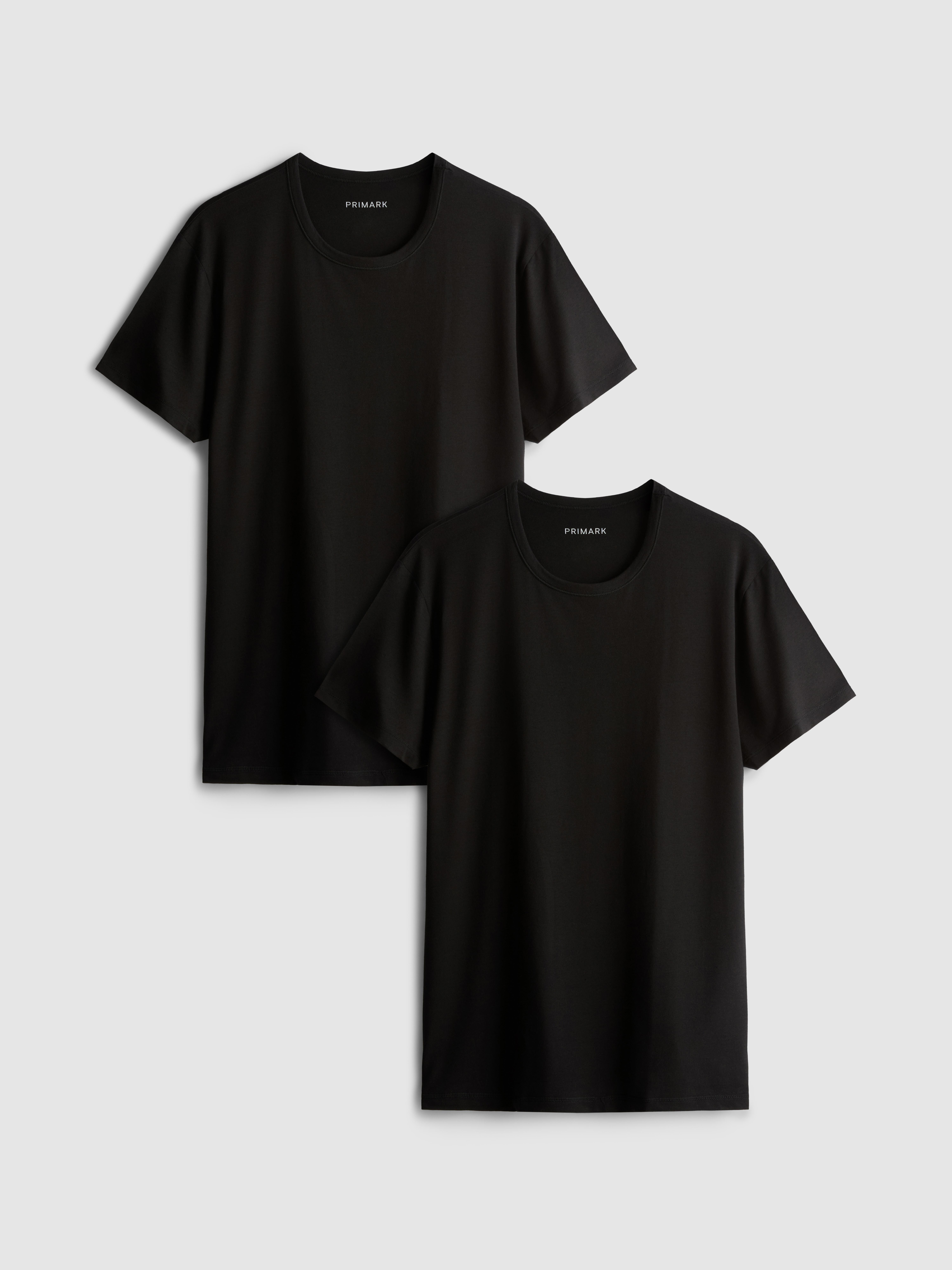 2pk Essential Short-Sleeve T-Shirt - Black