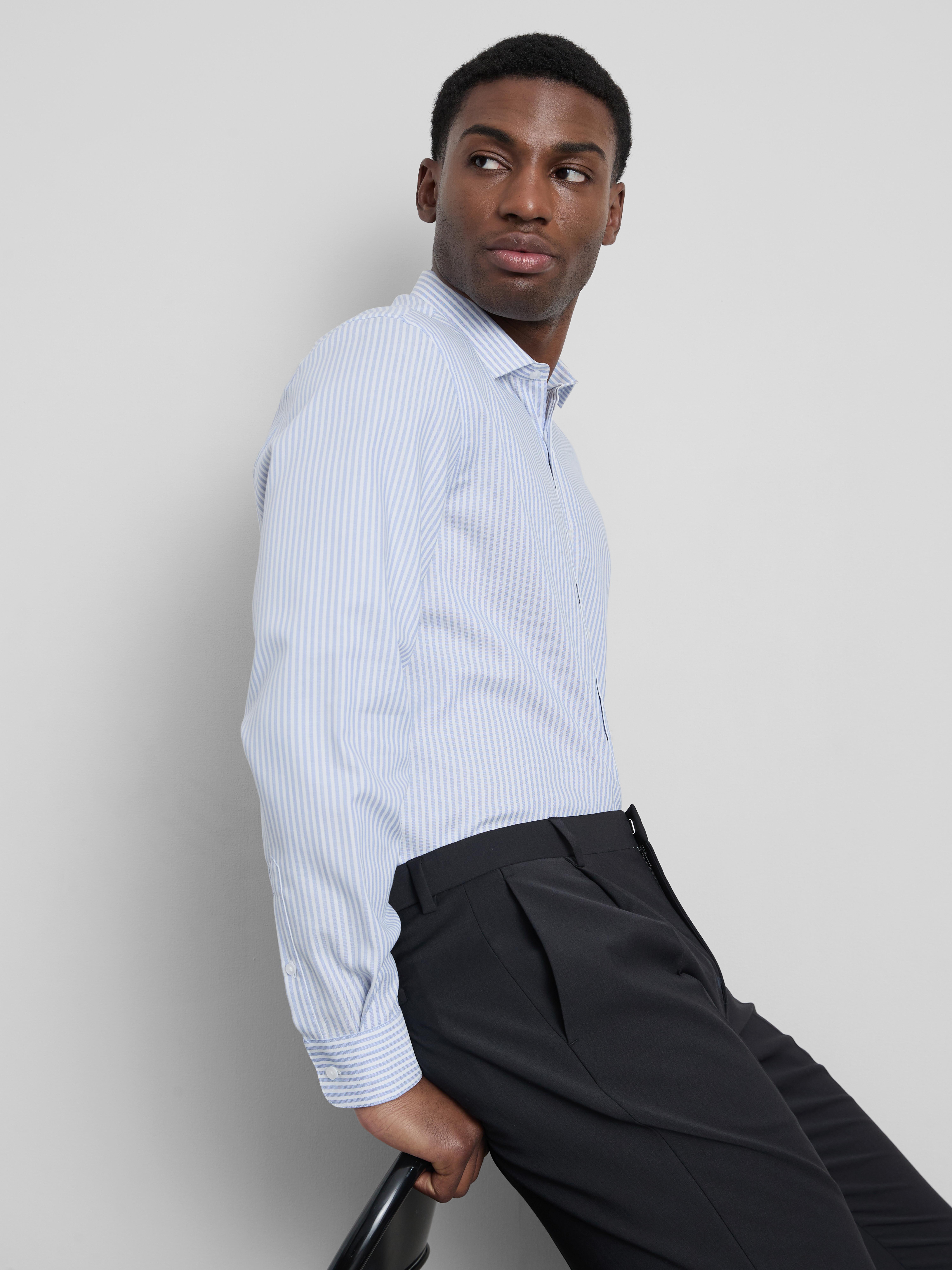 Stripe Formal Shirt - Blue