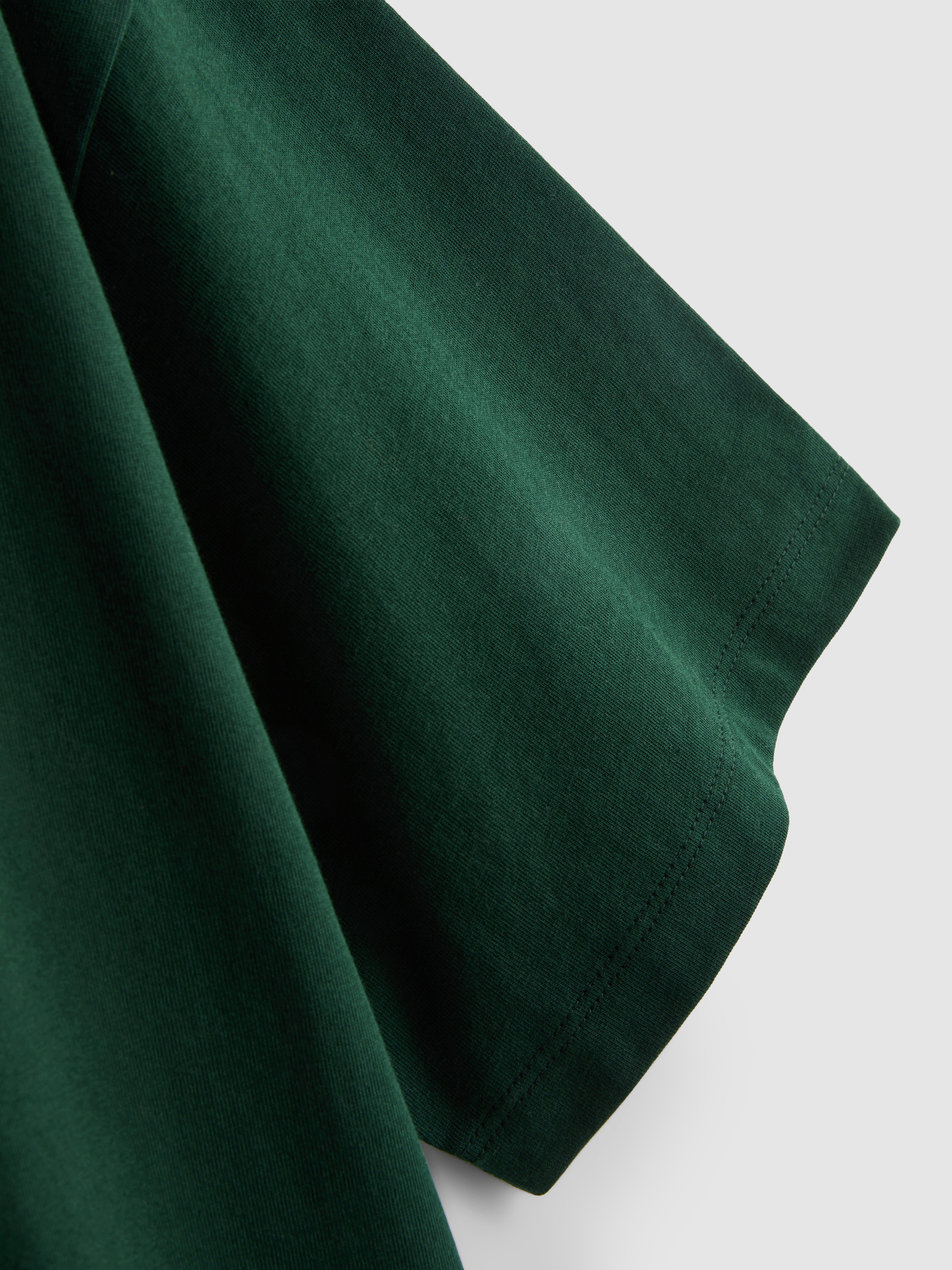 Paula Echevarría Oversized Slogan Tee - Dark Green